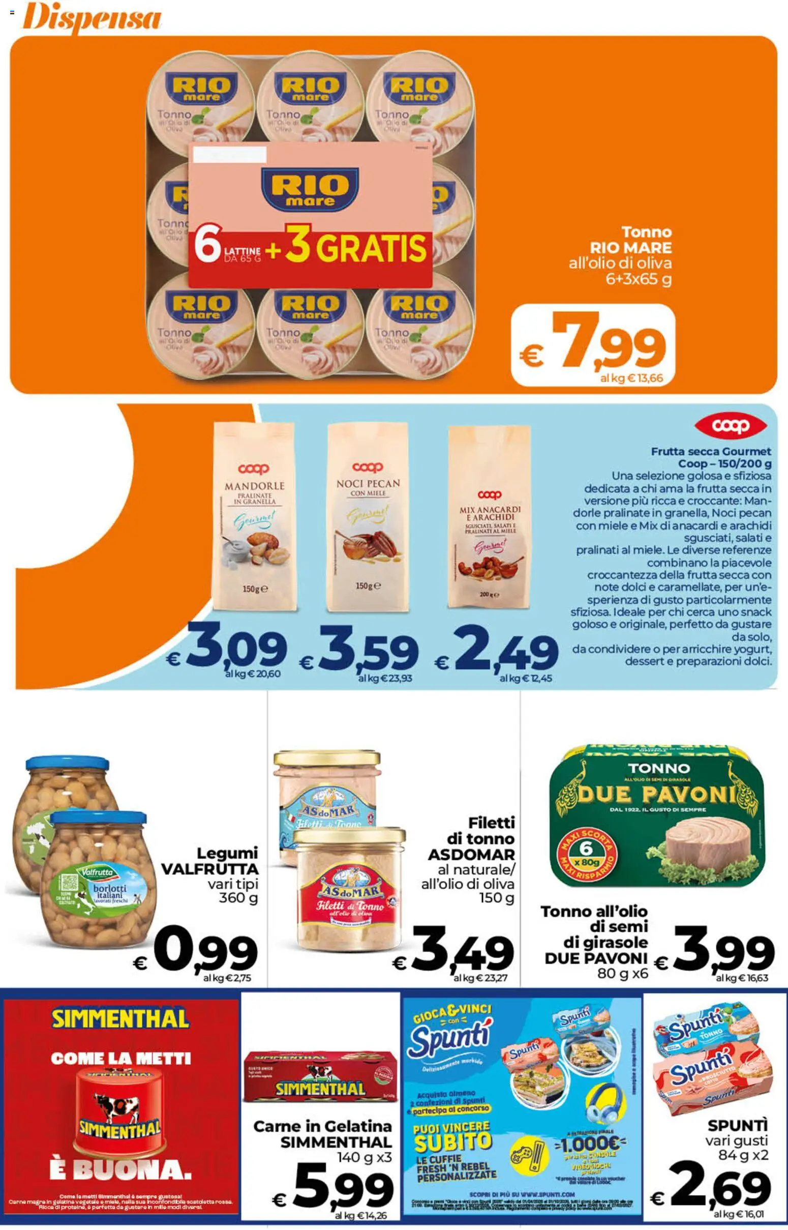 Volantino Ipercoop del 23/10/2026 | Pagina: 28 | Prodotti: Prosciutto Cotto, Noci pecan, Semi di girasole, Dessert