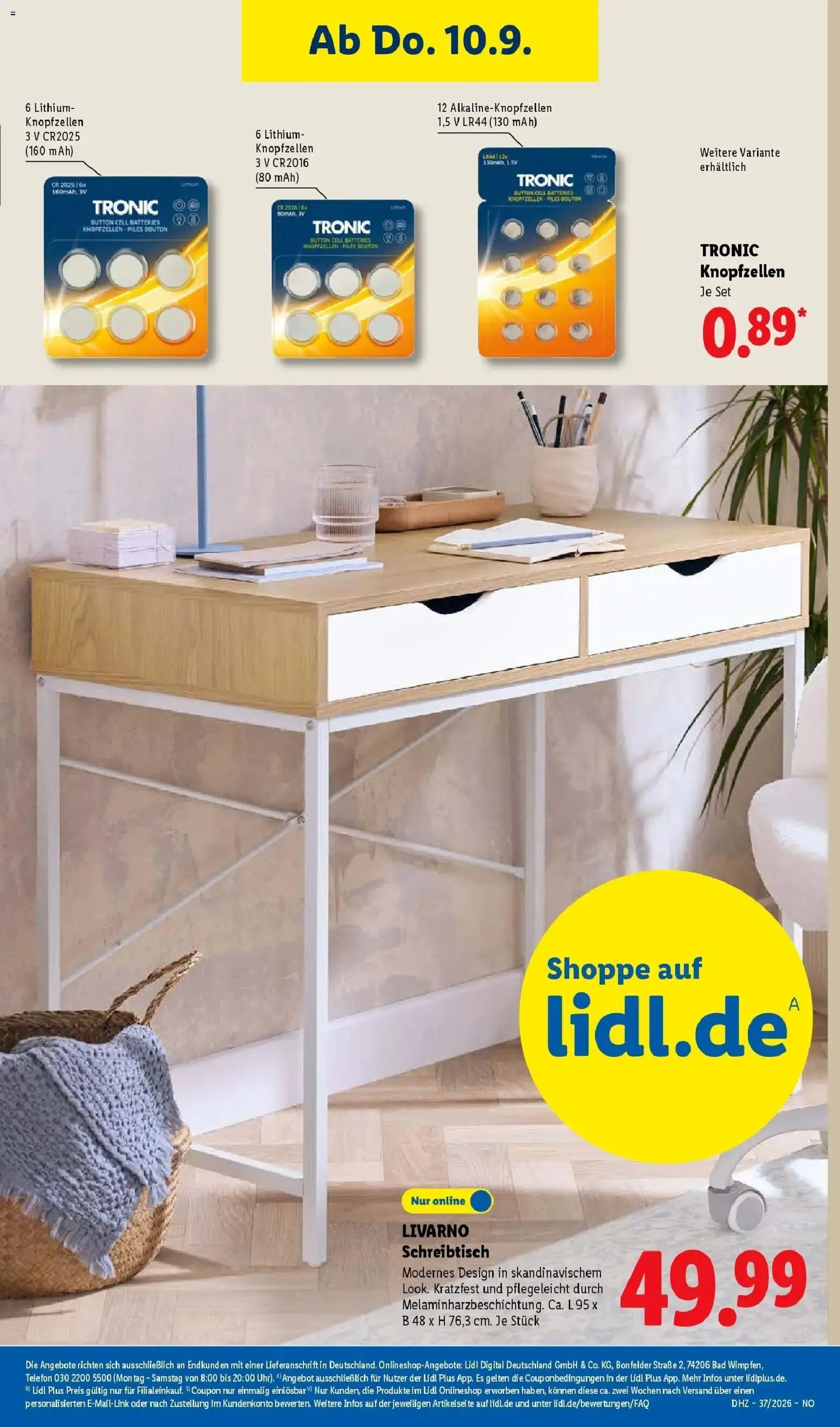 Lidl Prospekt Braunschweig (ab 07.09.2026) zum Blättern » Angebote | Seite: 51 | Produkte: Bad, Telefon, TV