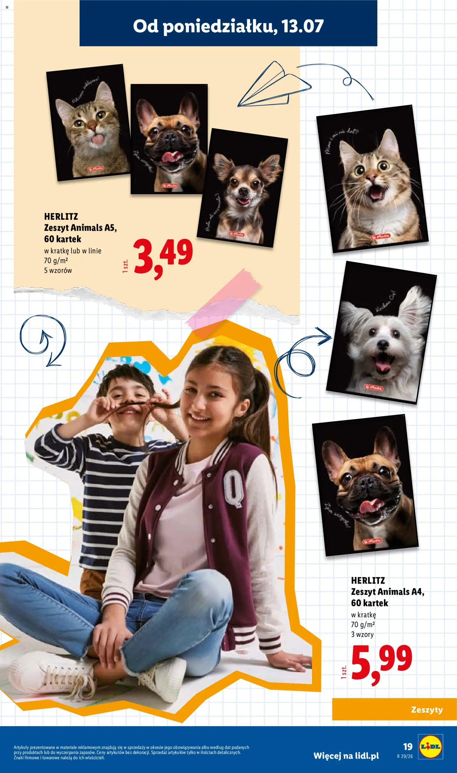 Lidl Katalog od 09.07.2026 | Strona: 19 | Produkty: Notebook, Zeszyt, Zeszyty