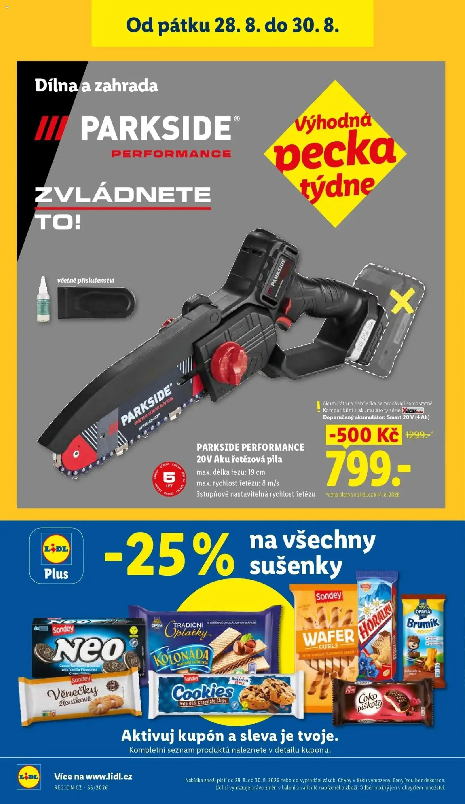 Lidl leták od 24.08.2026 - Nový akční leták | Strana: 29 | Produkty: Věnečky, Pila, Brumik, Sušenky