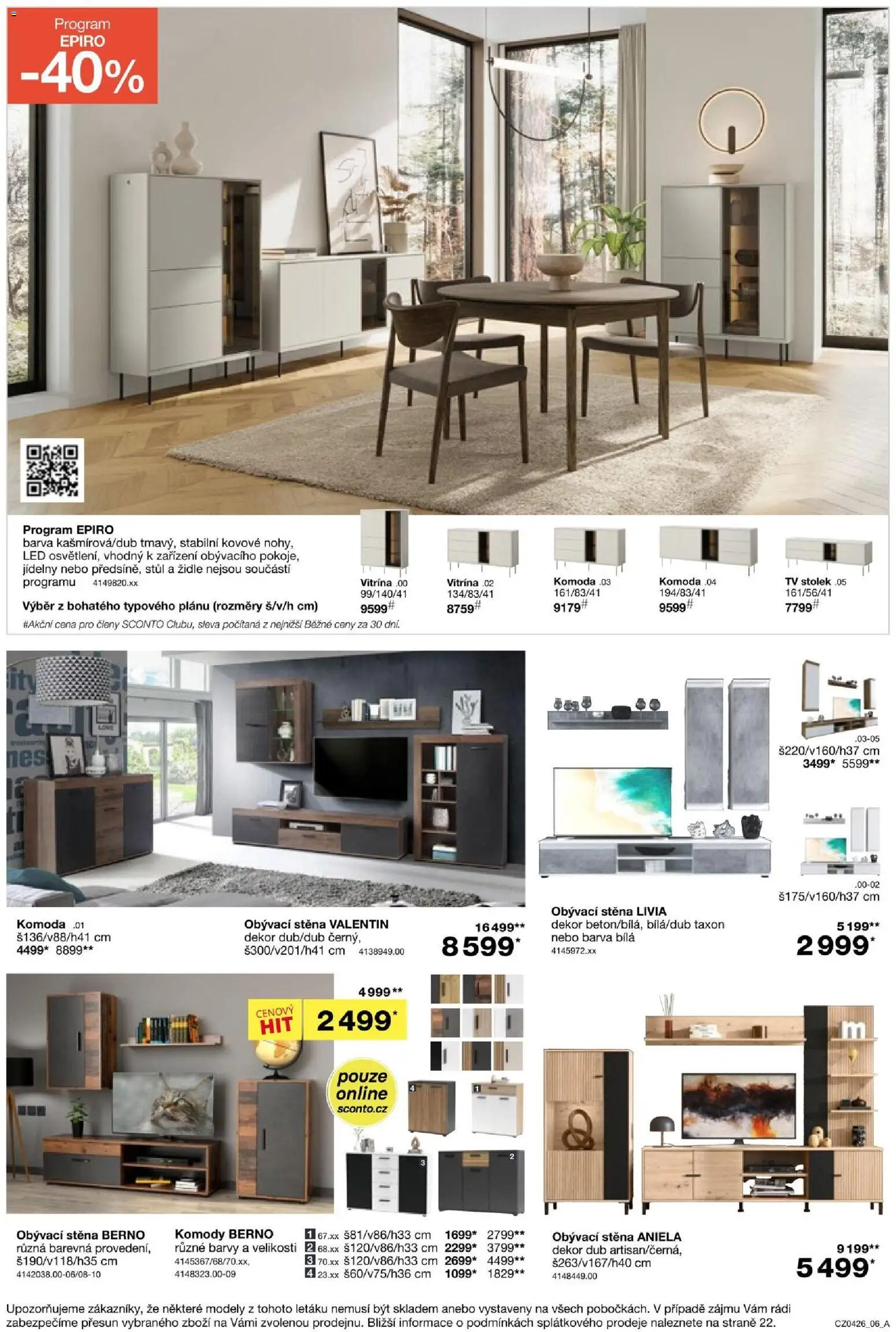 Sconto nábytek leták od 04.03.2026 | Strana: 6 | Produkty: Tv, Obývací stěna, Stůl, LED