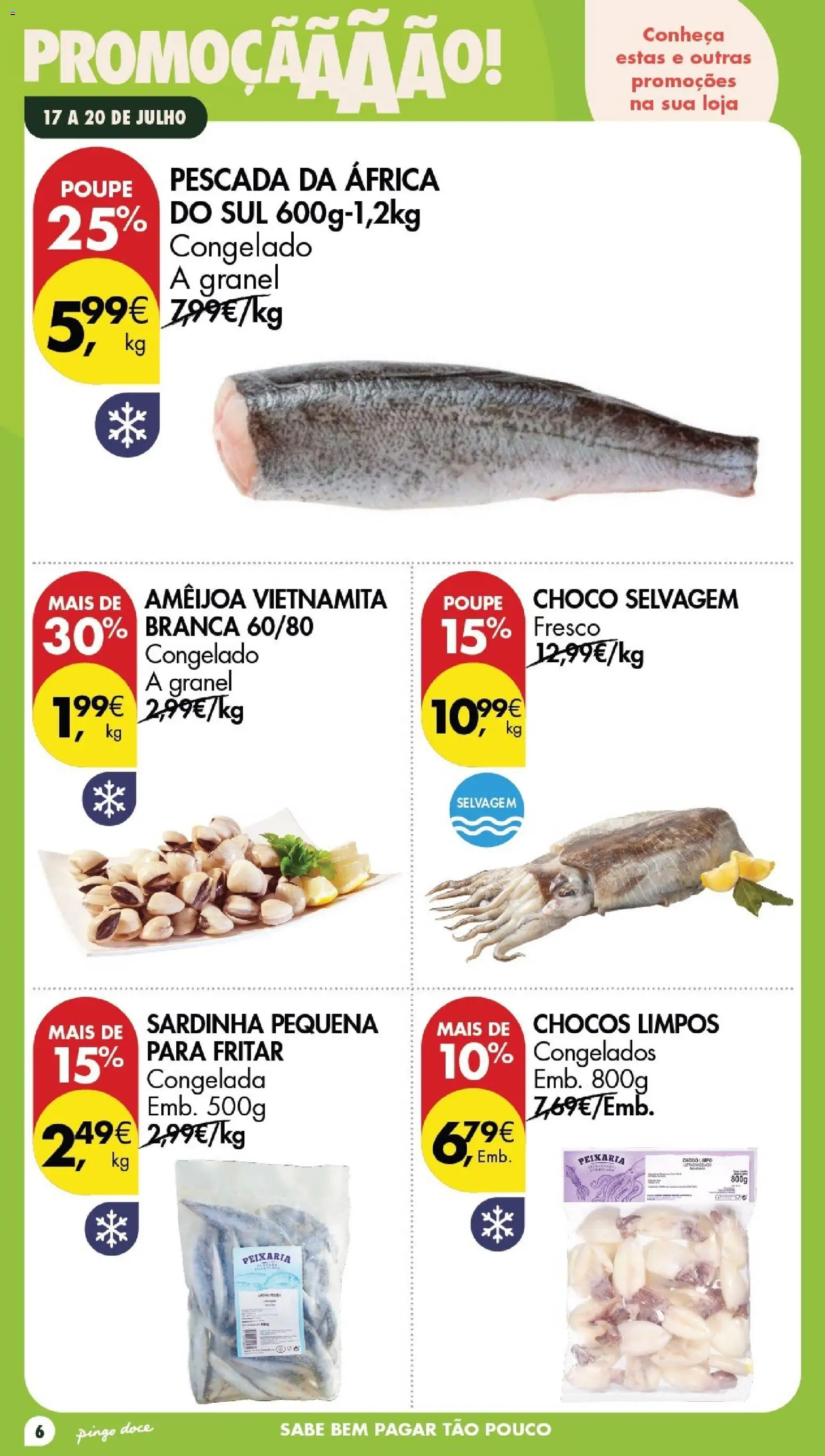 Pingo Doce Poupe este Fim de Semana │ válido de 17/07/2026 | Página: 4 | Produtos: Pescada