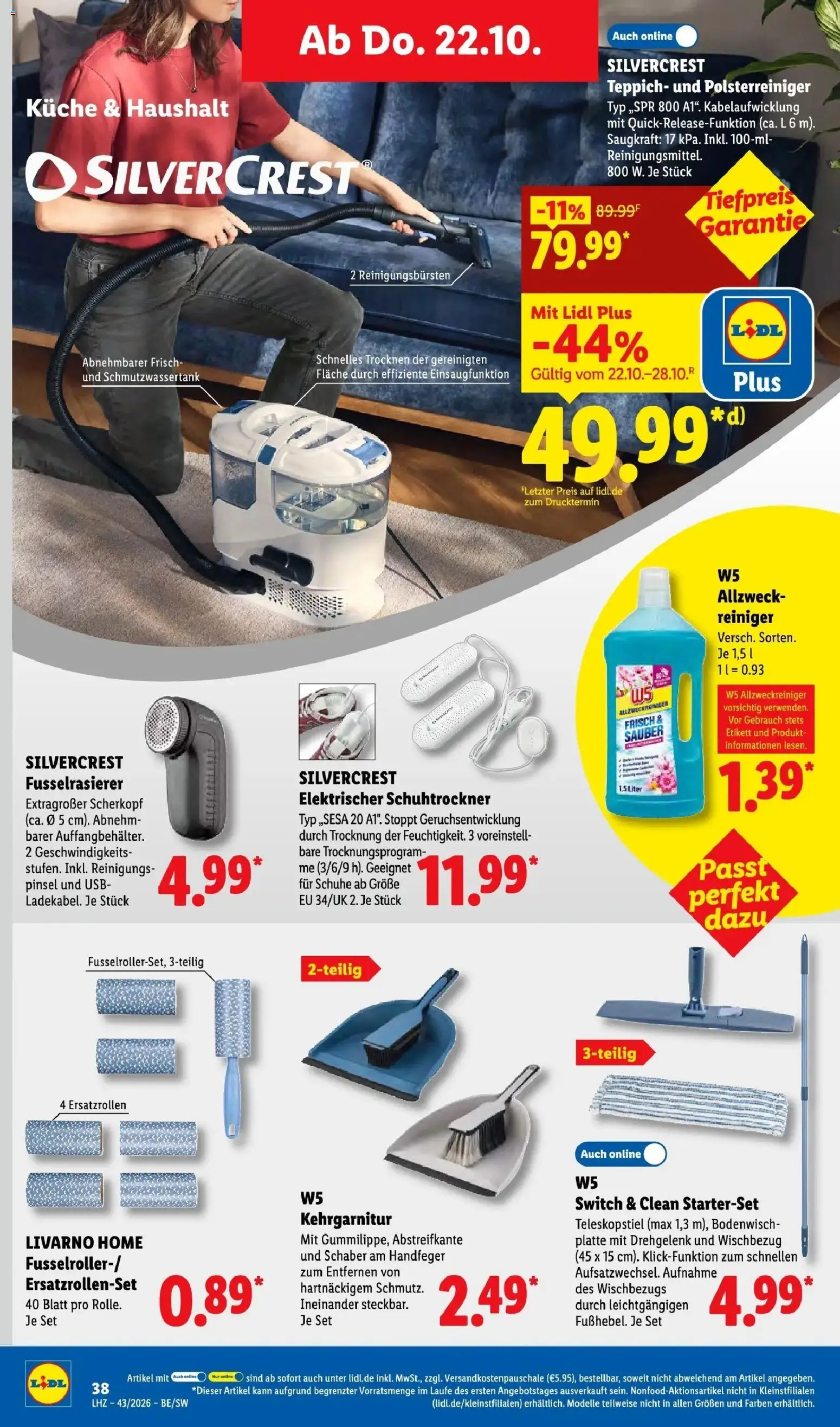 Lidl Prospekt Weikersheim (ab 19.10.2026) zum Blättern » Angebote | Seite: 56 | Produkte: USB, Teppich, Küche, Pinsel