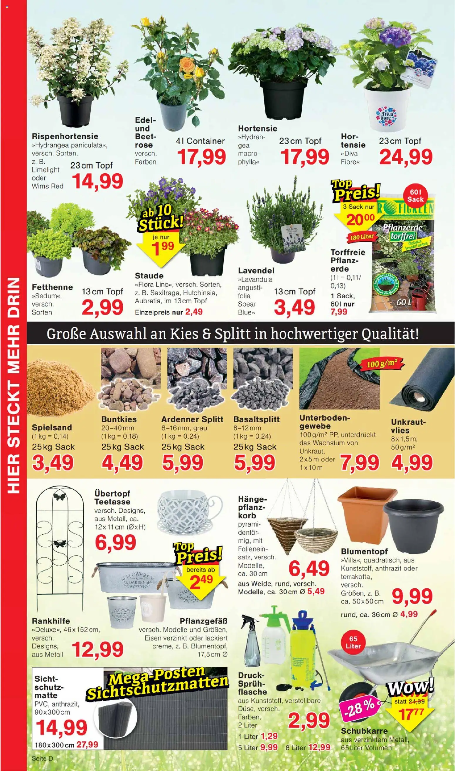 Wiglo Wunderland Prospekt – gültig ab 13.07.2026 | Seite: 8 | Produkte: Pflanzerde, Hortensie, Korb, Lavendel