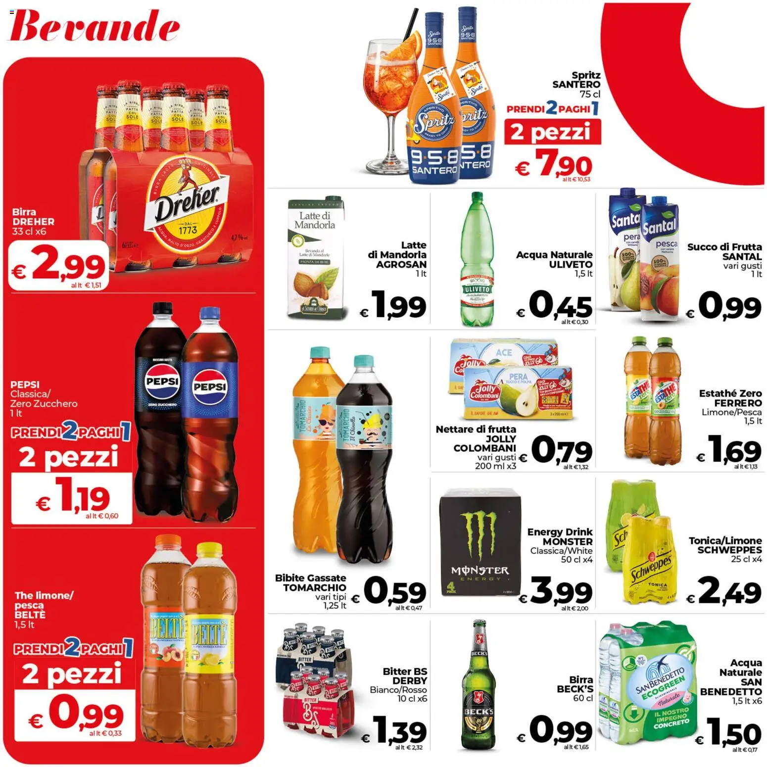 Volantino COOP del 11.06.2026 | Pagina: 24 | Prodotti: Chinotto, Latte, Mandorle, The