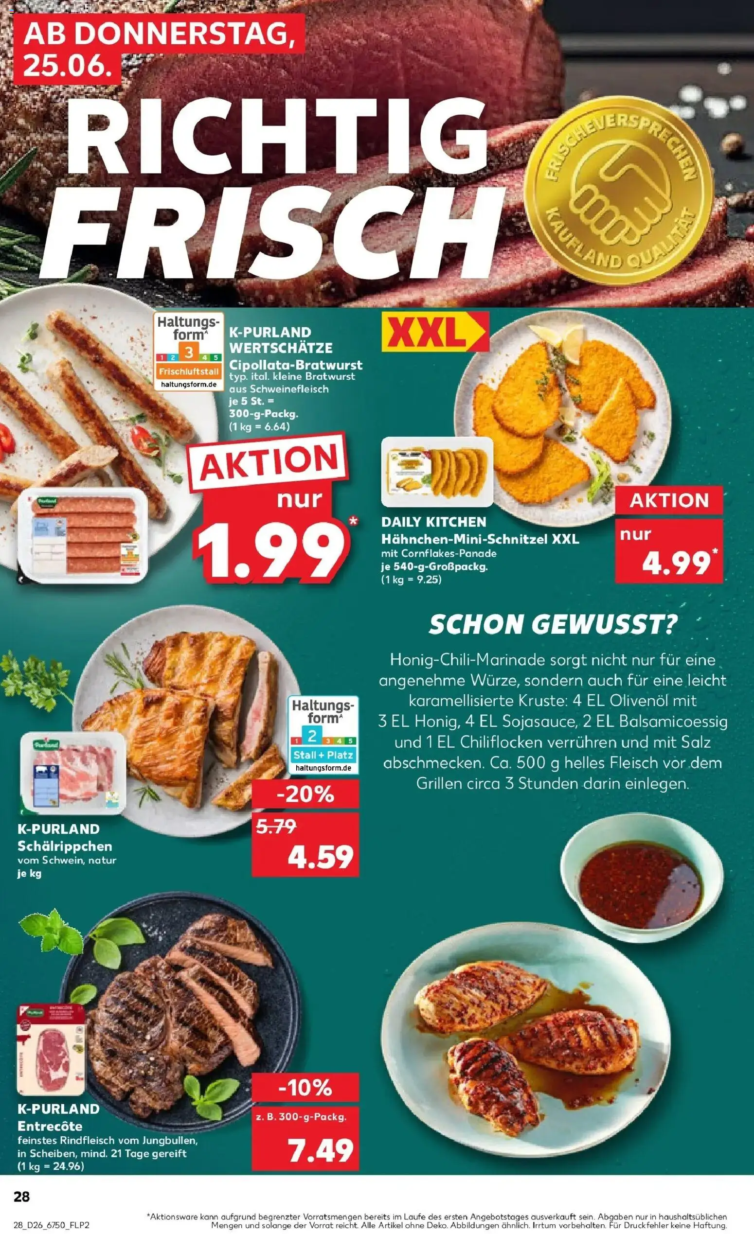 Kaufland Prospekt Kamenz – gültig ab 22.06.2026 | Seite: 37 | Produkte: Bratwurst, Salz, Schweinefleisch, Fleisch