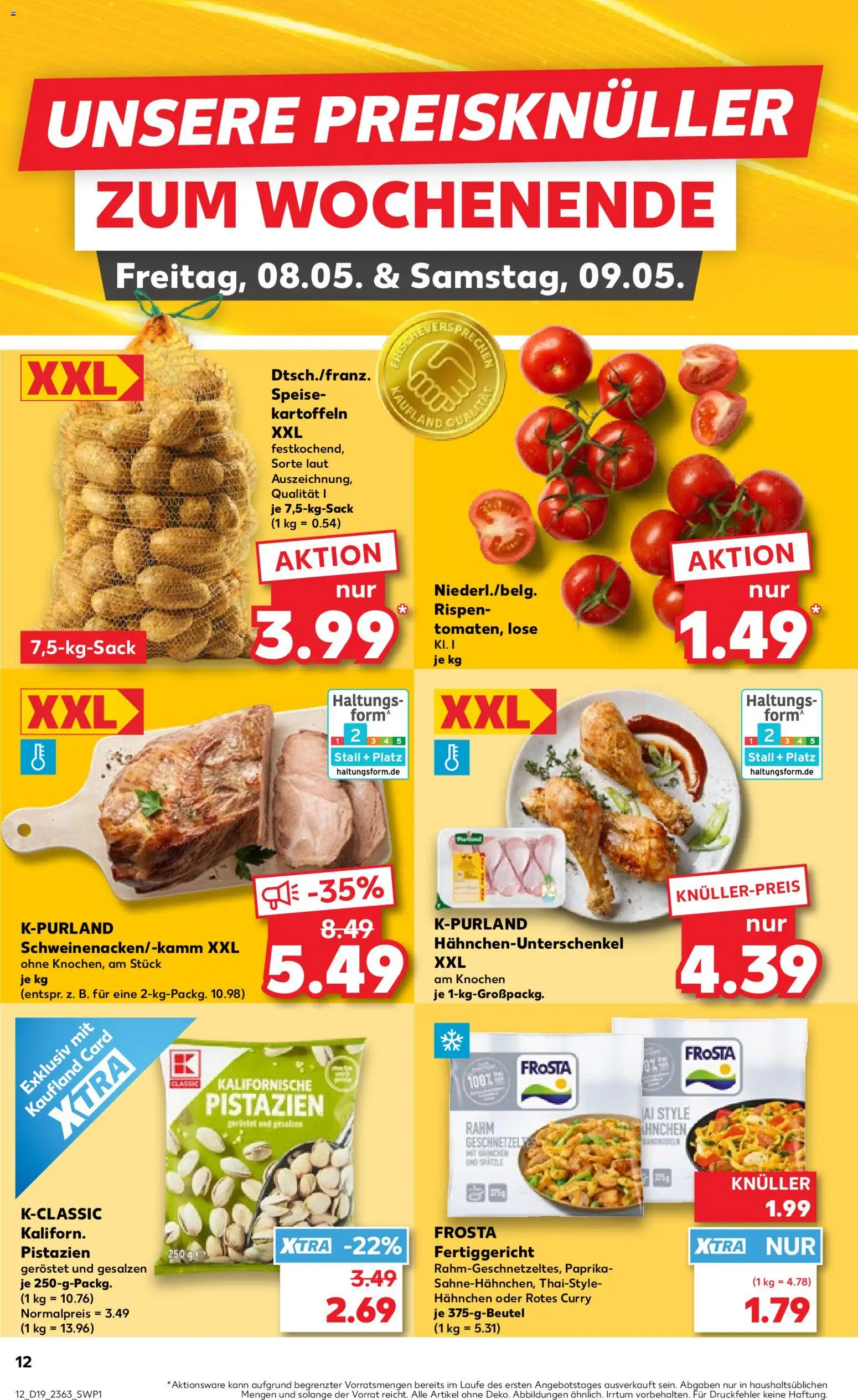Kaufland Prospekt Bremen	 – gültig ab 07.05.2026 | Seite: 12 | Produkte: Hahnchen, Frosta, Kartoffeln, Paprika
