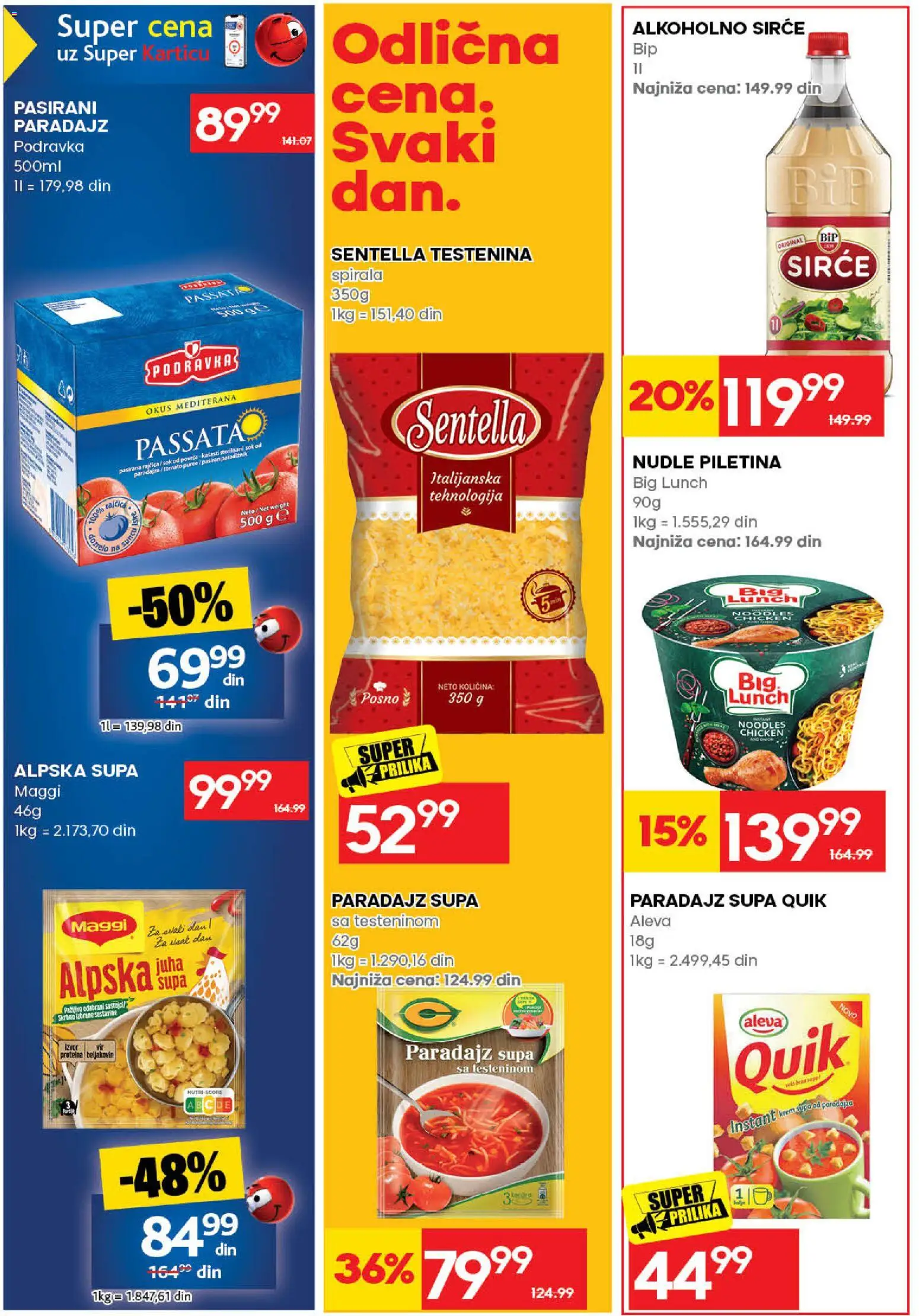 Idea katalog - važi od 31.08.2026 | Strana: 37 | Proizvode: Testenina, Podravka, Krem, Nudle