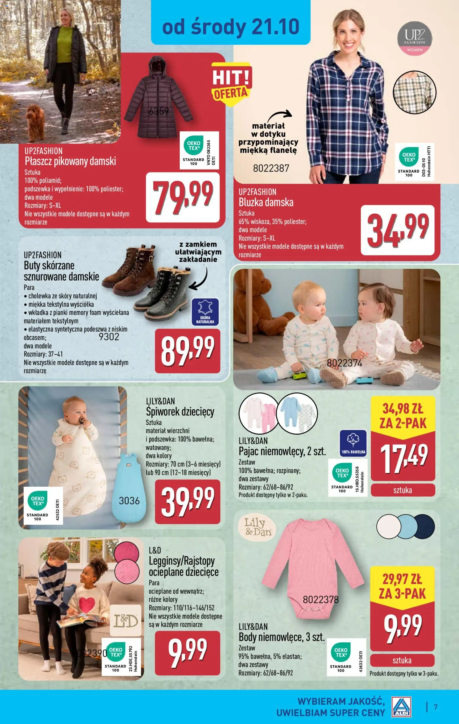 Aldi gazetka - Artykuły przemysłowe i tekstylia od 21.10.2026 | Strona: 7