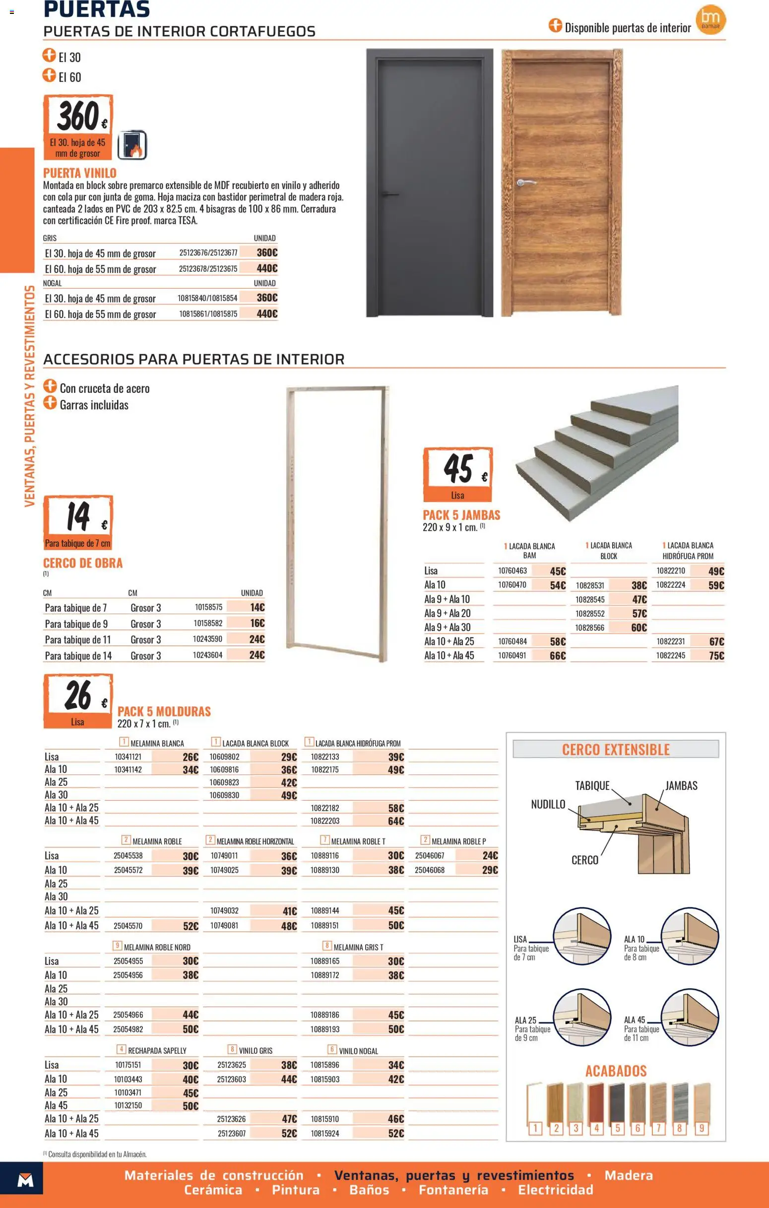 Obramat - Reformas Otono Imprenta Almacenes 41 Ourense 2026 │ válido desde el 09/10/2026 | Página: 26 | Productos: Puertas