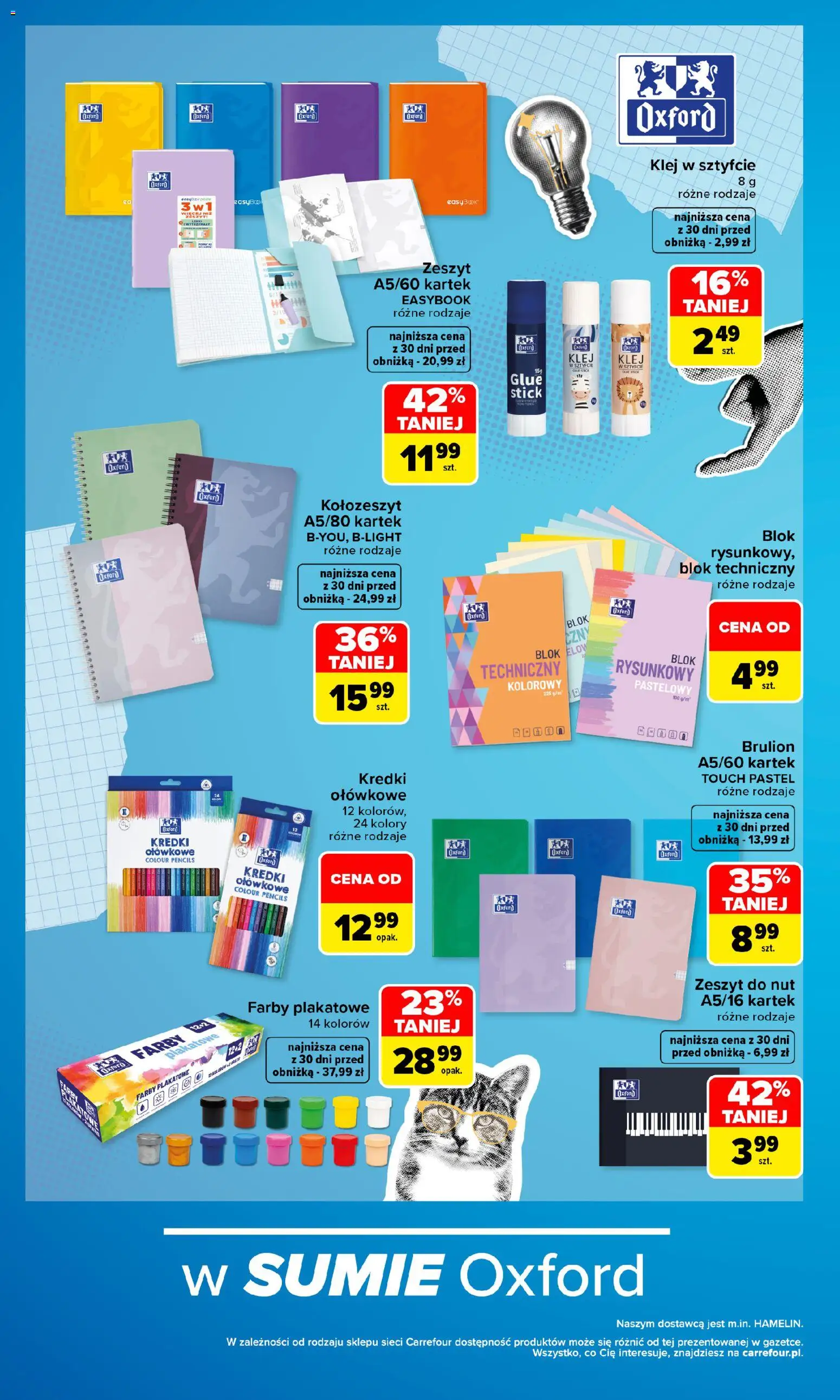 Carrefour gazetka - Szkoła nowy sezon IV od 27.07.2026 | Strona: 8 | Produkty: Zeszyt, Kredki