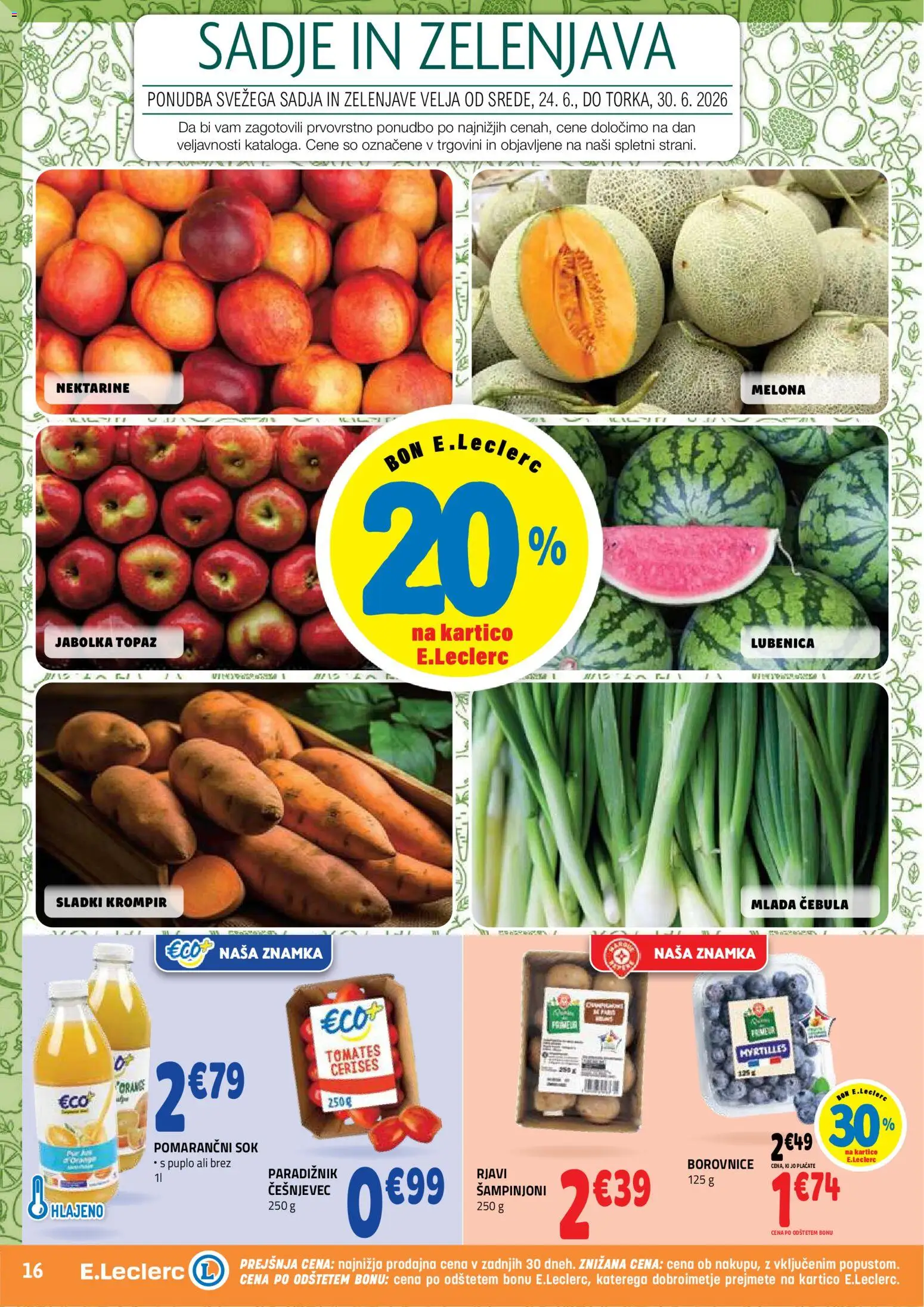 Novi E.leclerc katalog ponudbe – veljaven od 24.06.2026 | Stran: 16