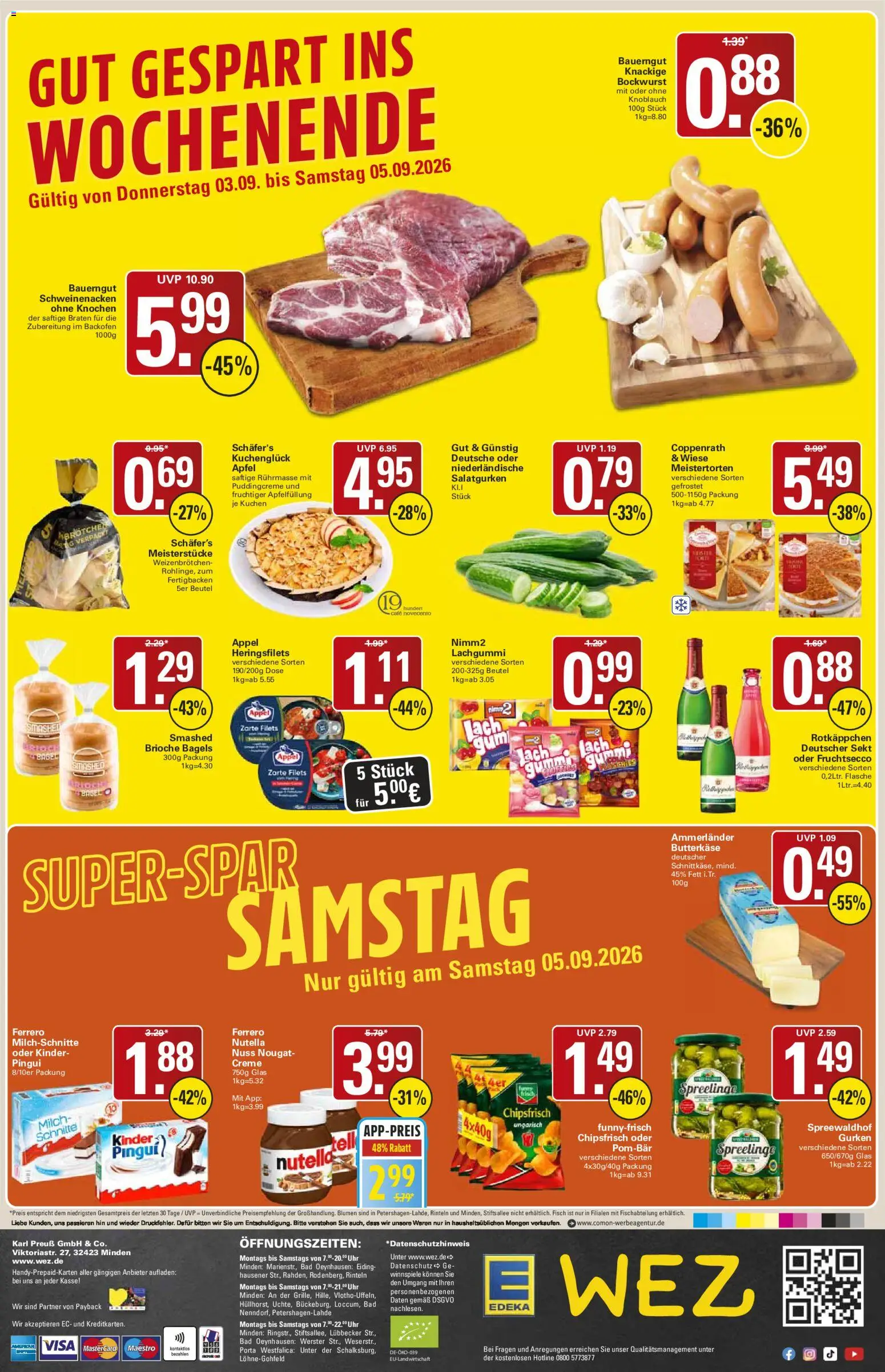 WEZ Prospekt – gültig ab 31.08.2026 | Seite: 16 | Produkte: Blumen, Fisch, Rotkäppchen, Uhr