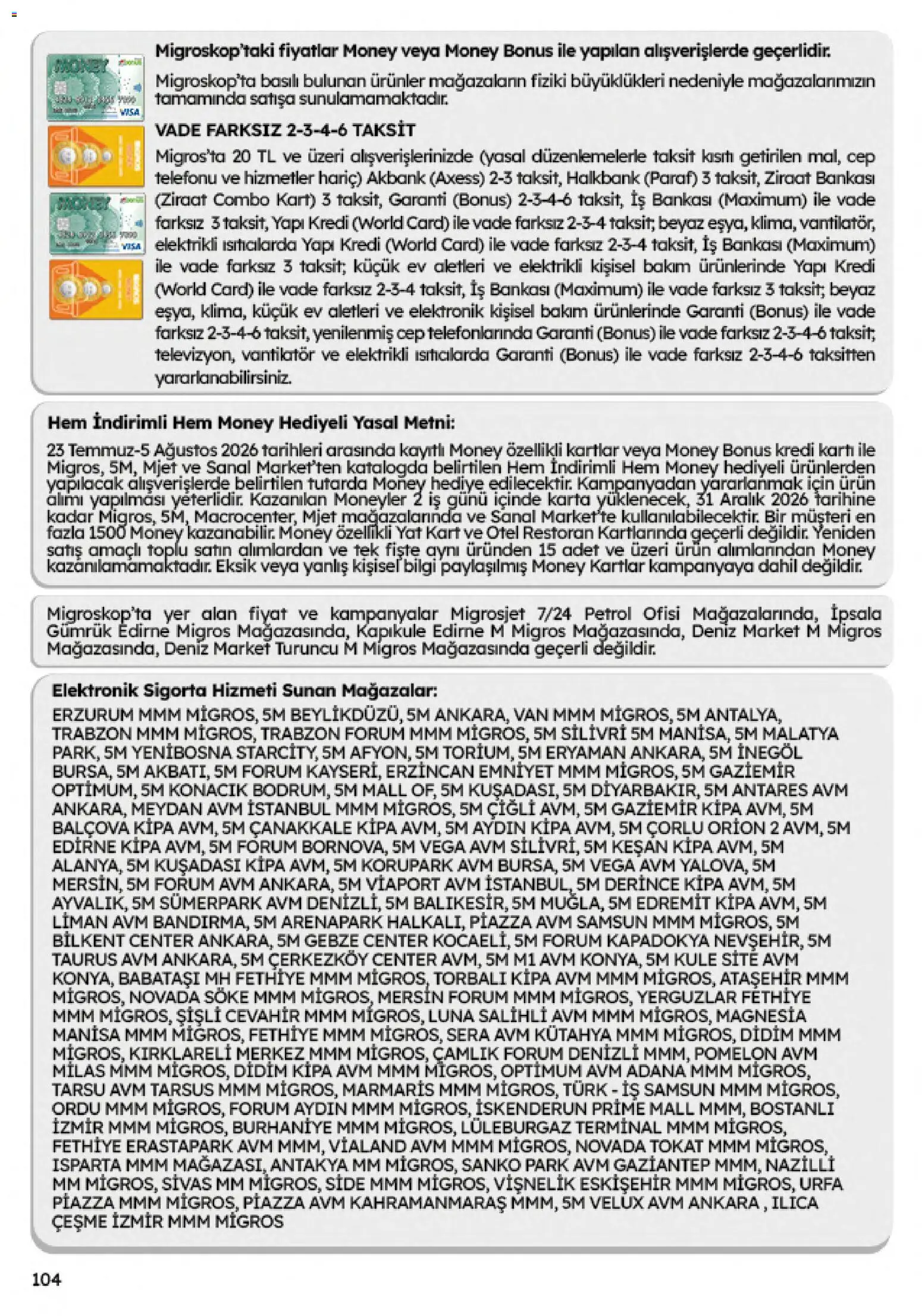 Migros Katalog - Migroskop - 23 Temmuz 2026 tarihinden itibaren geçerlidir | Sayfa: 104