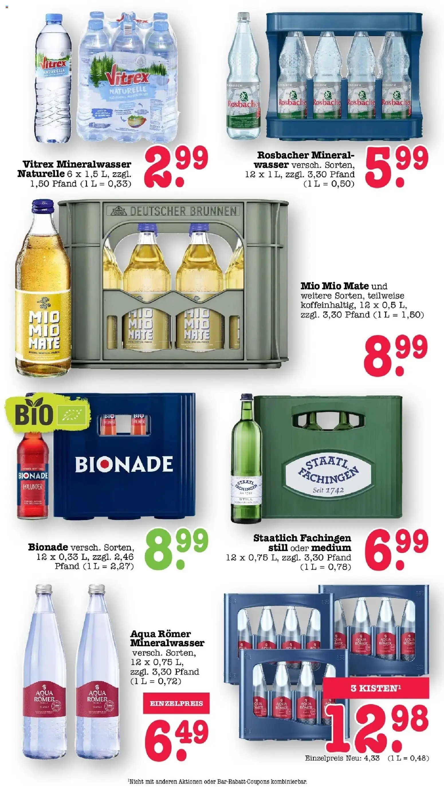 Edeka Prospekt Offenbach (ab 26.10.2026) » Angebote Online | Seite: 44 | Produkte: Tisch, Mio mio mate, Mineralwasser, Wasser