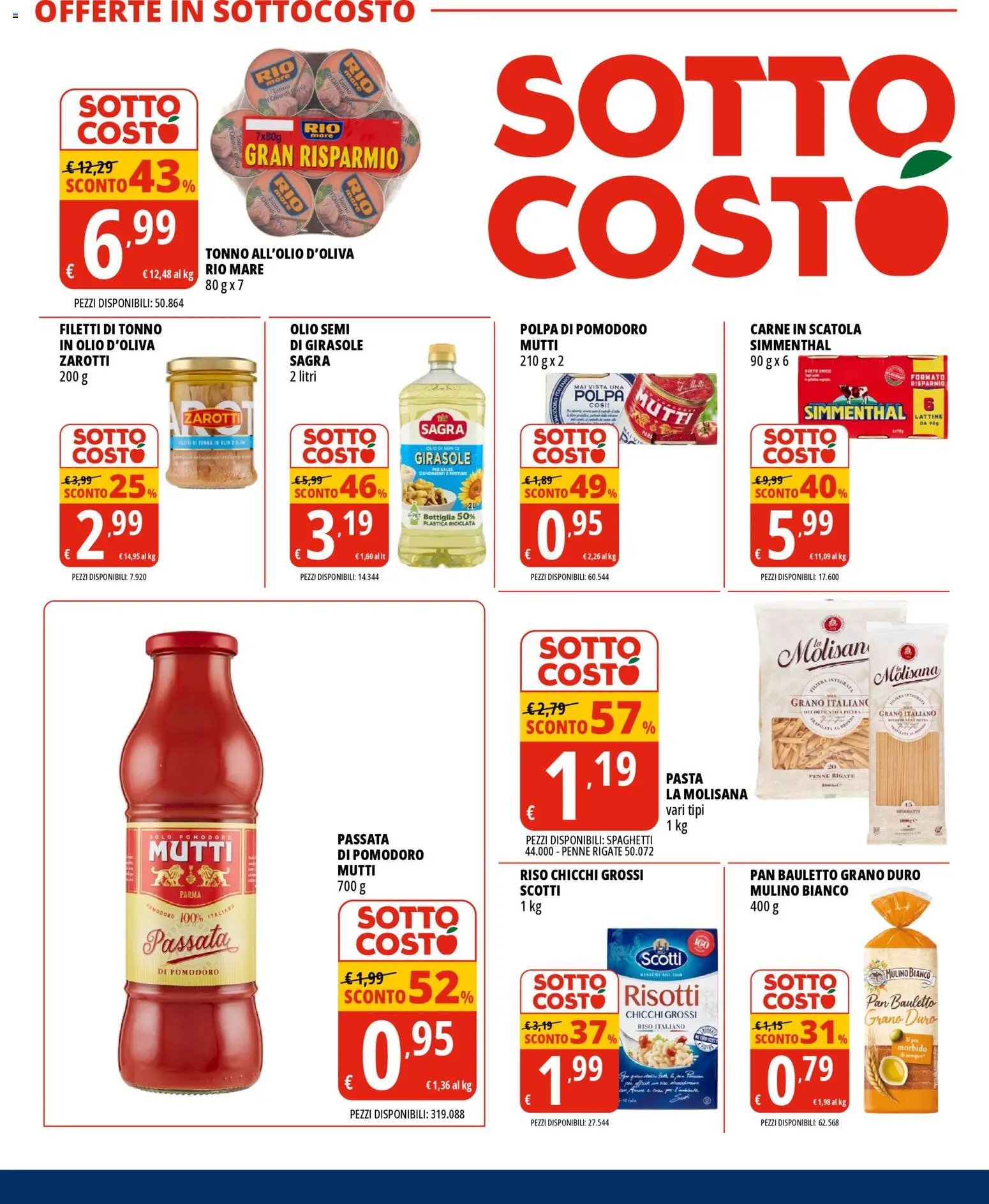 Volantino Tigros del 07.05.2026 | Pagina: 4 | Prodotti: Mutti passata, Mutti, Penne, Scatola