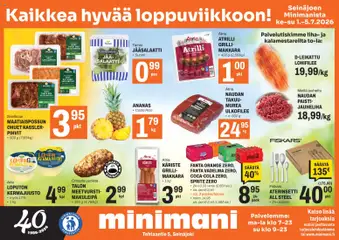Minimani-mainoslehti voimassa 01/07/2026 alkaen
