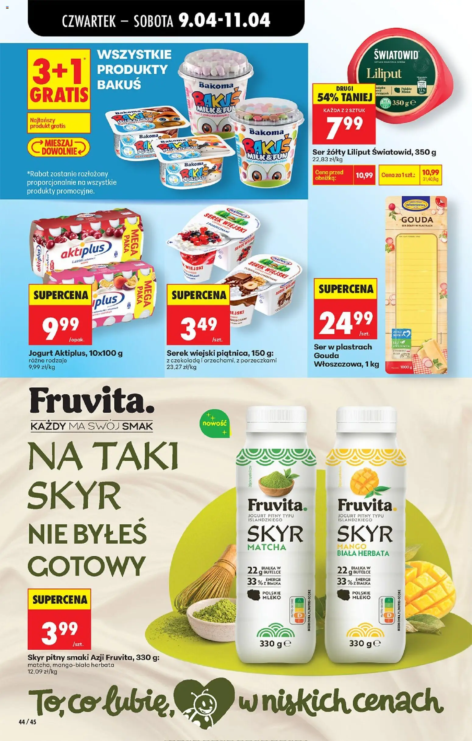 Biedronka gazetka od czwartku od 09.04.2026 | Strona: 60 | Produkty: Serek wiejski, Ser, Jogurt, Czekolada