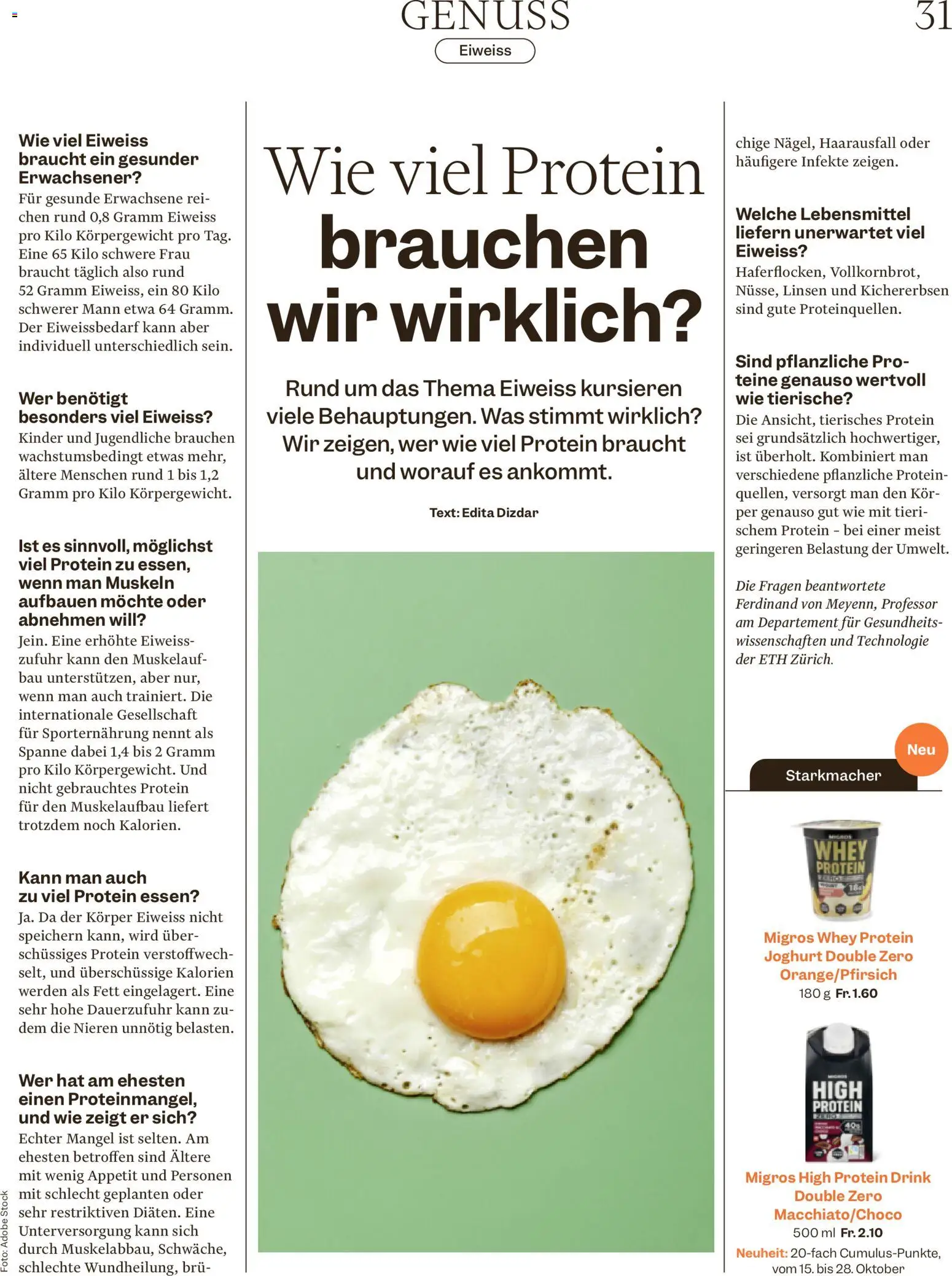Migros aktionen Magazine – gültig ab 14.10.2026 | Seite: 31