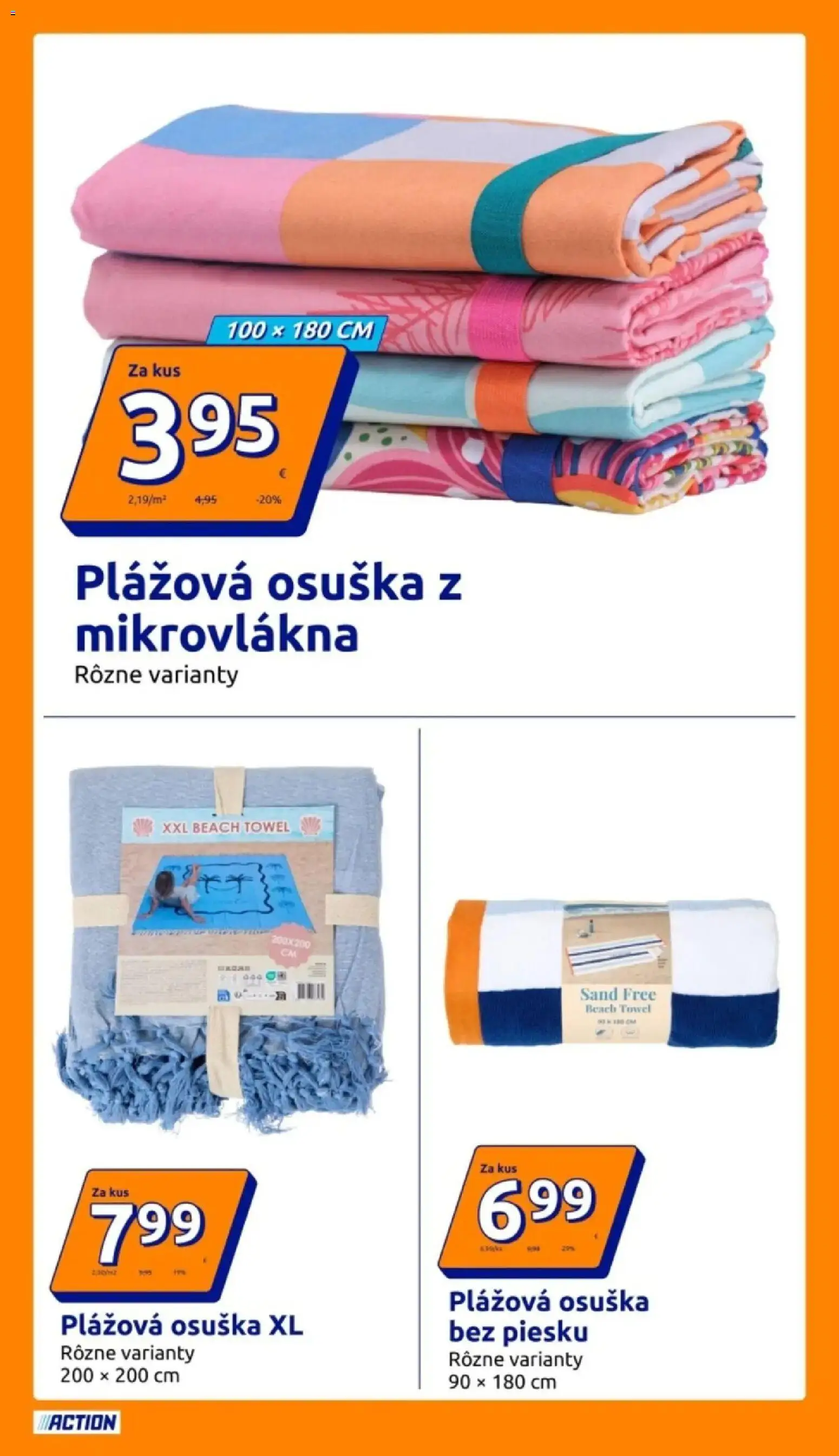 Nové Action akcie – leták je platný od 17.06.2026 | Strana: 22 | Produkty: Osuška