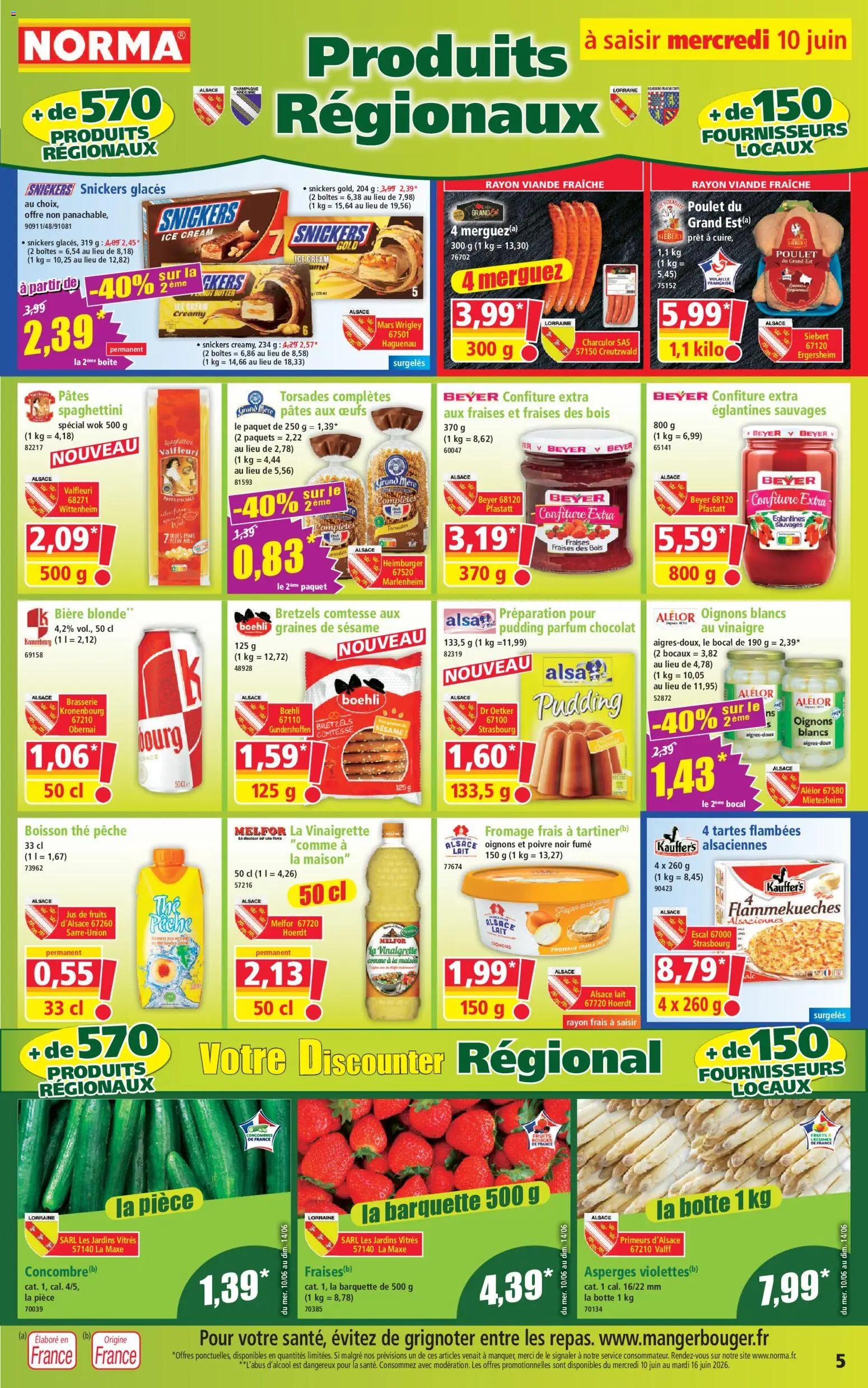 {H1} | Page: 5 | Produits: Volaille, Merguez, Œufs, Fraises