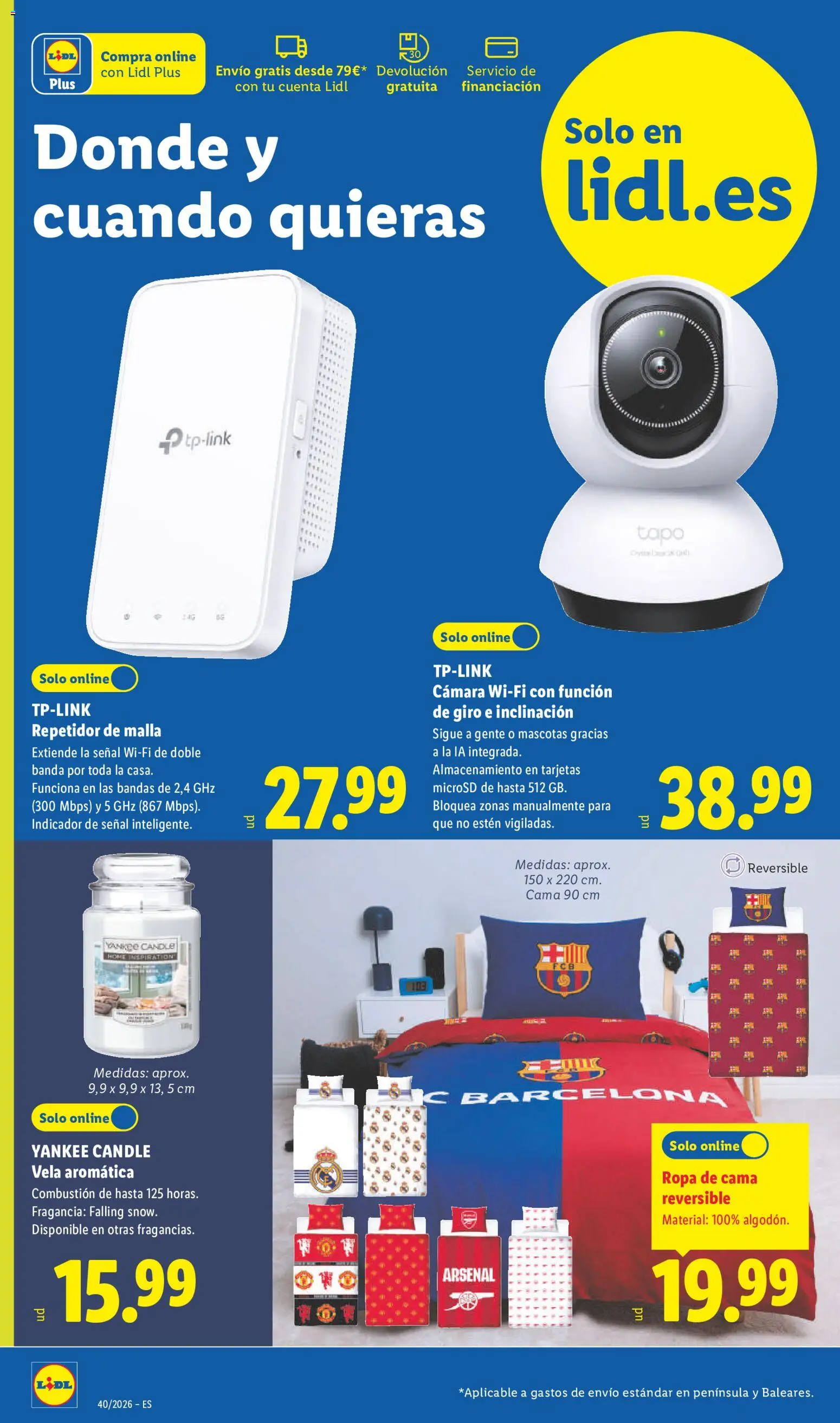 Lidl folleto de bazar │ válido desde el 28/09/2026 | Página: 4 | Productos: Ropa, Vela, Vela aromática, Ropa de cama
