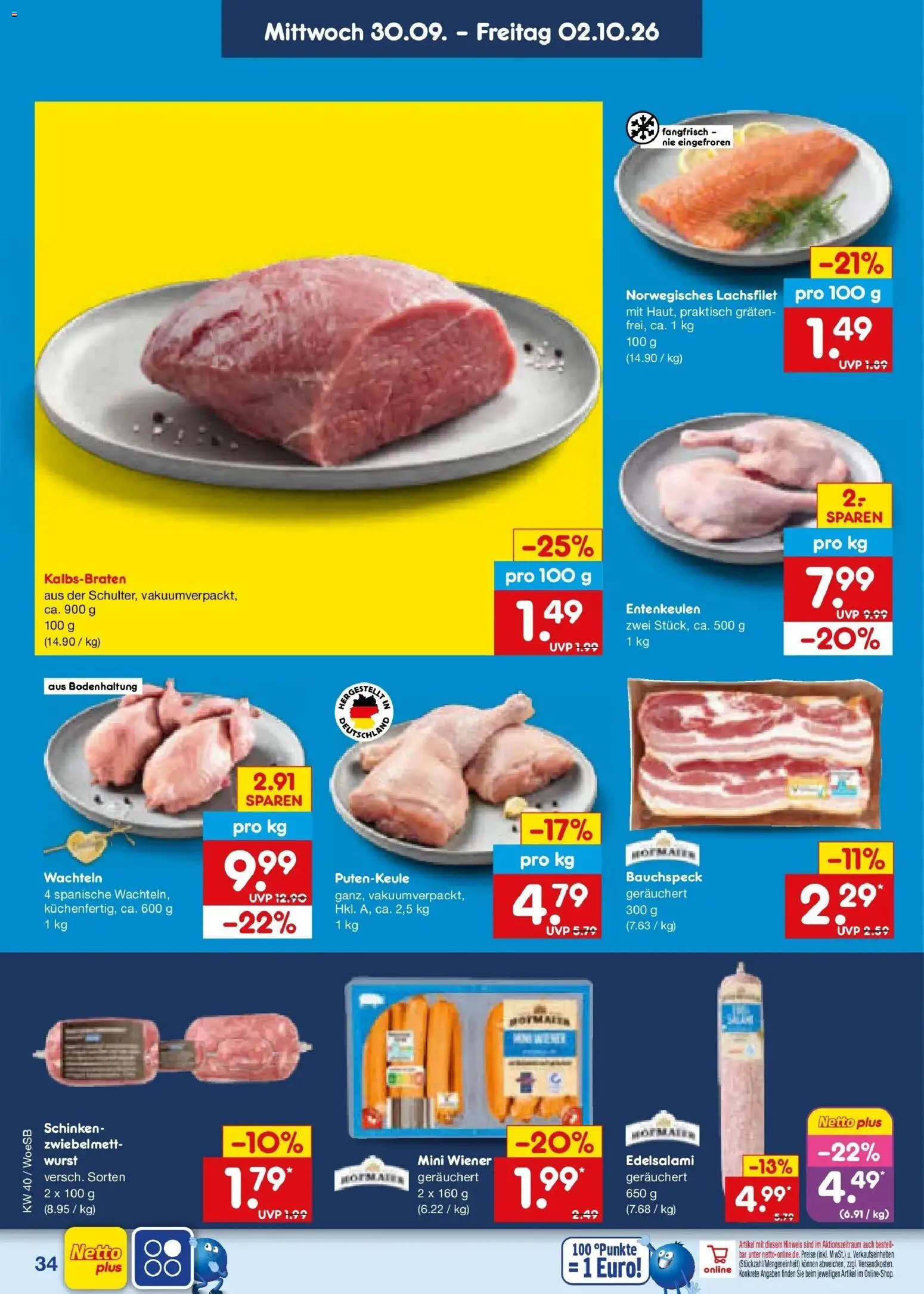 Netto Marken-Discount Prospekt Gemmingen – gültig ab 28.09.2026 | Seite: 52 | Produkte: Wurst, Schinken