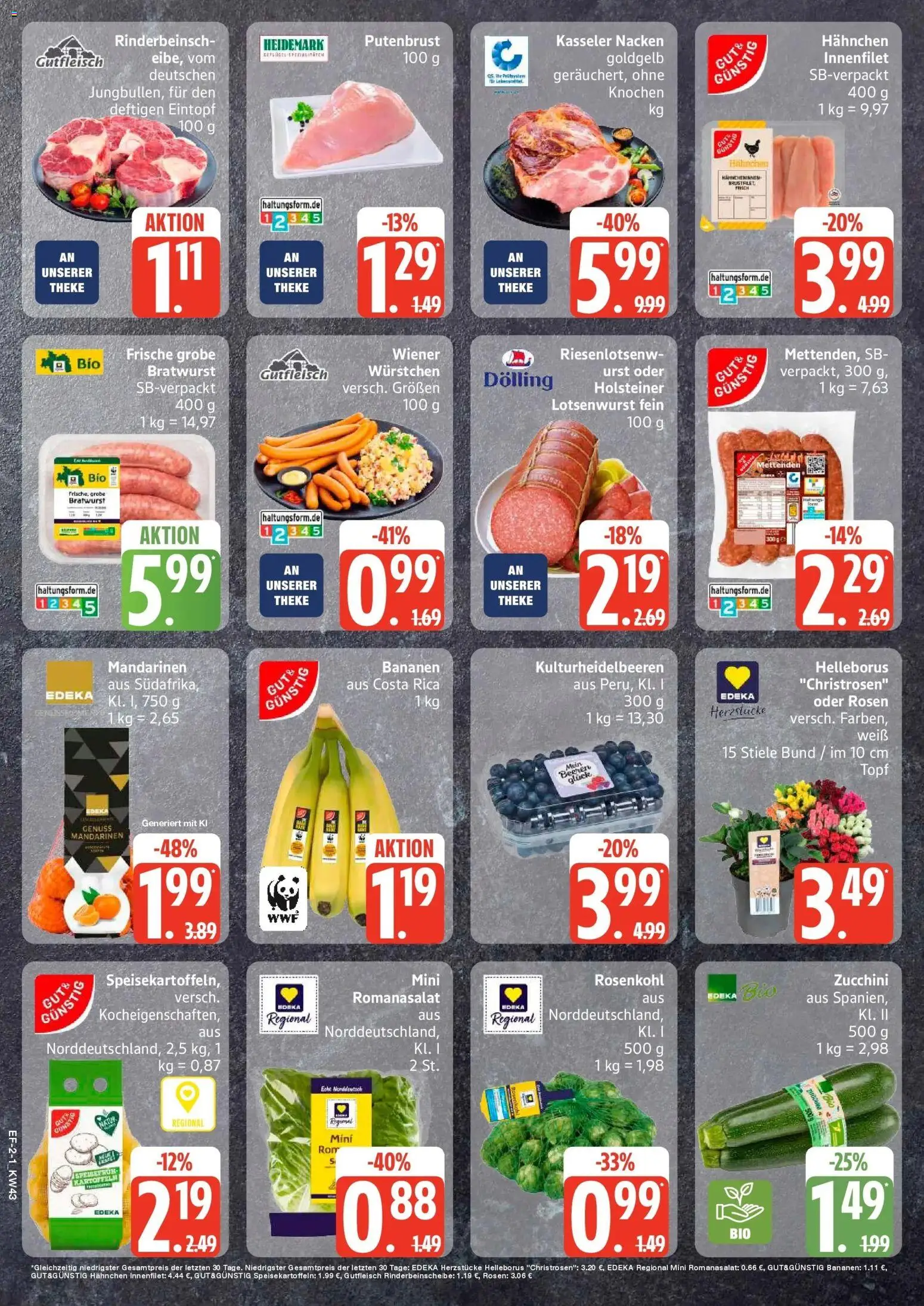 Edeka Prospekt Hamburg (ab 19.10.2026) » Angebote Online | Seite: 2 | Produkte: Hahnchen, Theke, Bananen, Kasseler nacken