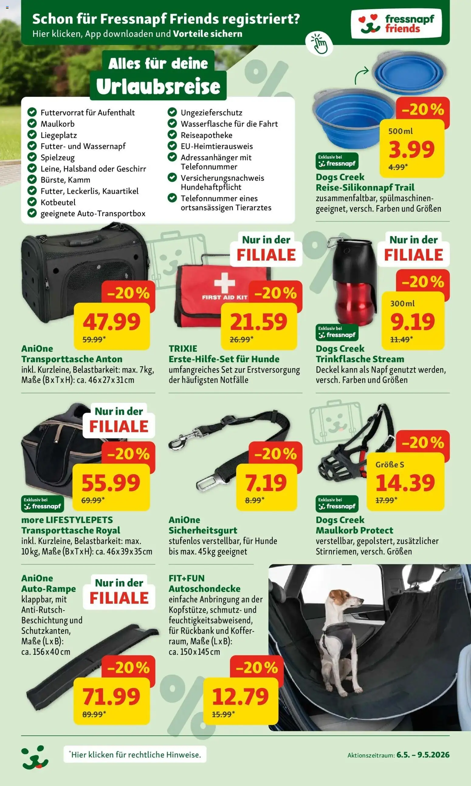 Fressnapf Flugblatt gültig ab 06.05.2026 | Seite: 3 | Produkte: Koffer