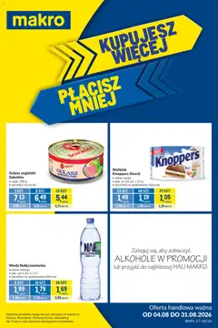 Pogląd oferty "Makro gazetka - Kupujesz więcej płacisz mniej" - ważna od 04.08.2026