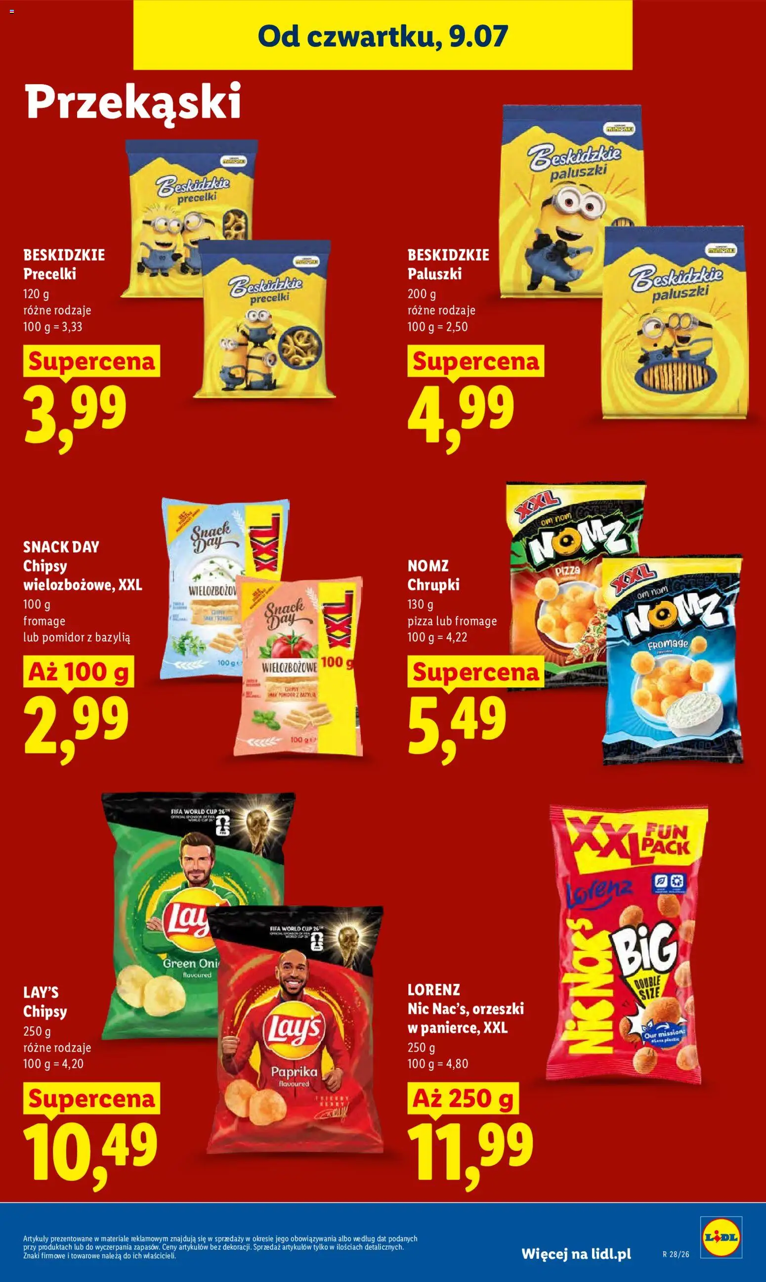 Lidl Polsko leták od 09.07.2026 | Strana: 79 | Produkty: Pizza, Paprika, Lay's, Chipsy