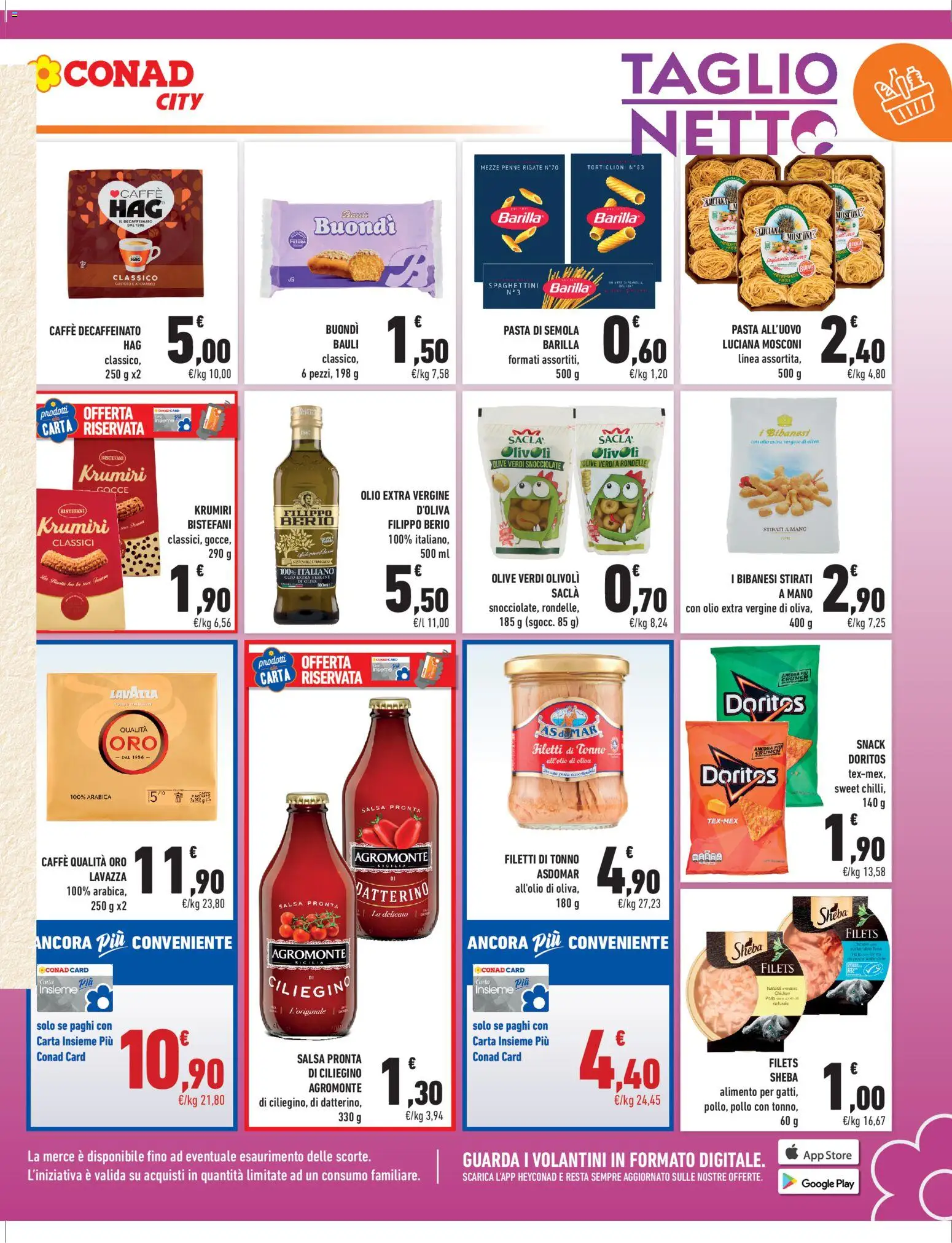 Volantino Conad del 01.05.2026 | Pagina: 3 | Prodotti: Caffè, Salsa, Olio extra vergine, Lavazza