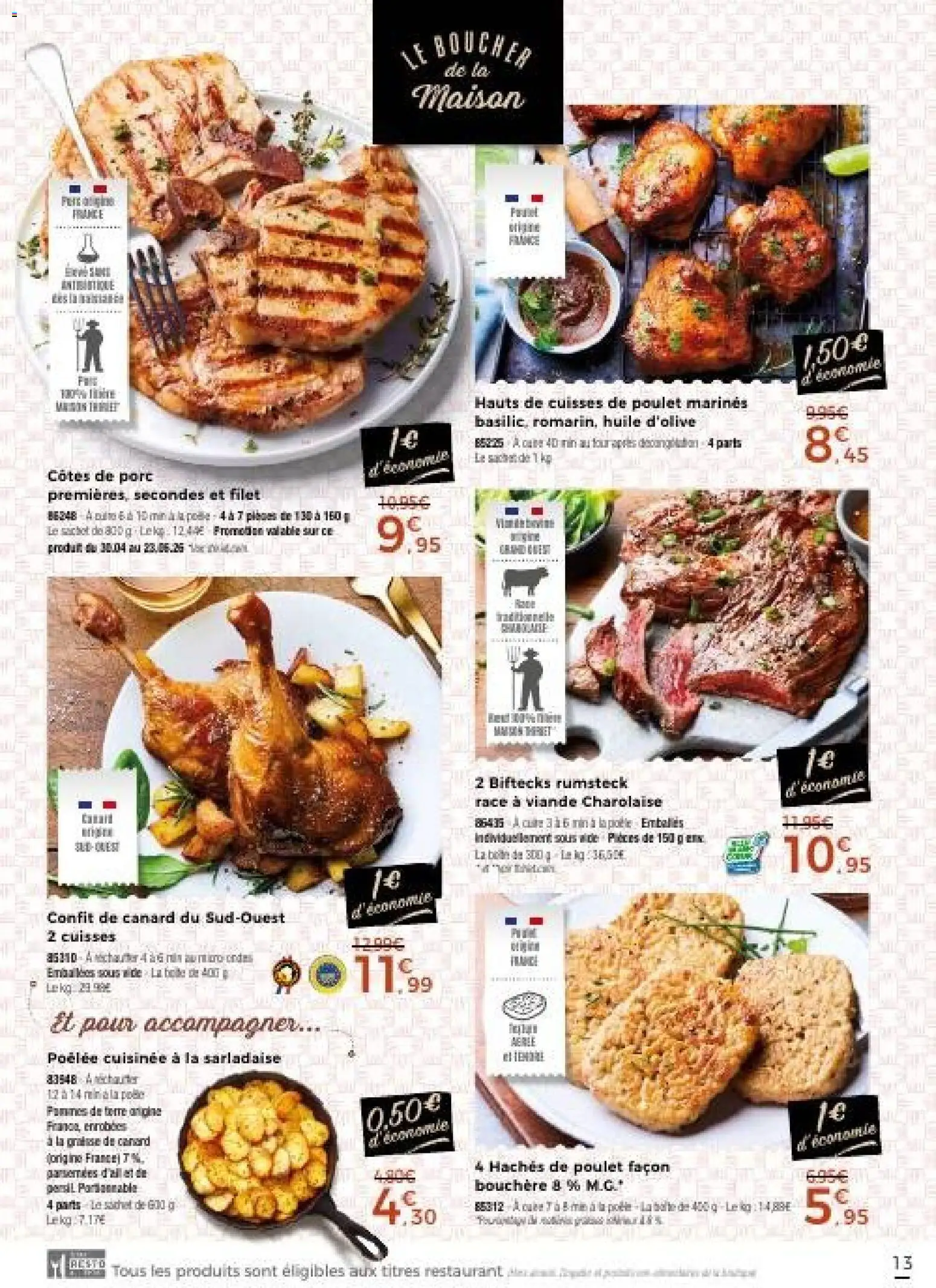 {H1} | Page: 13 | Produits: Huile D'olive, Huile, Porc, Rumsteck