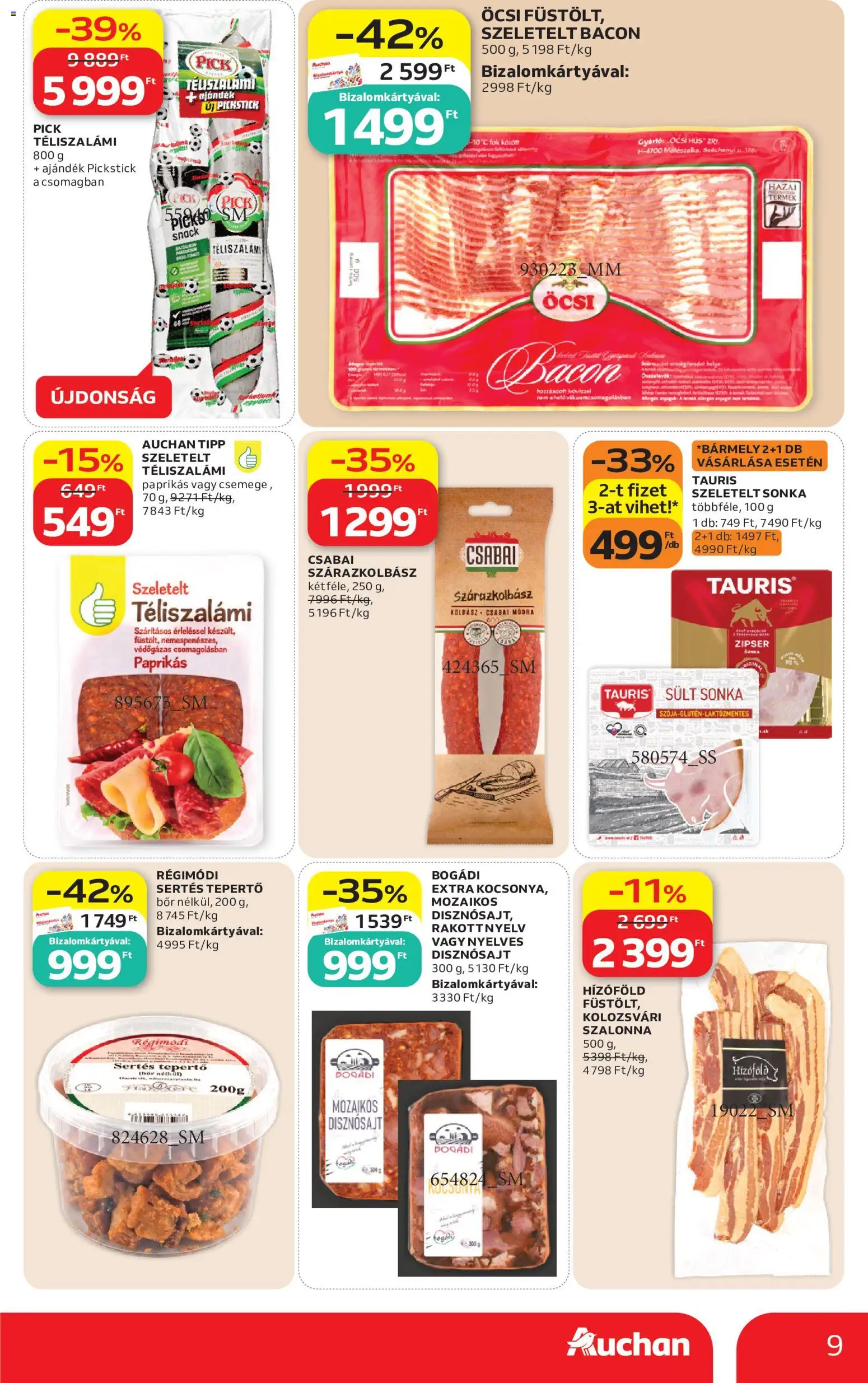 Auchan akciós ujság - amely érvényes a következő dátumtól: 2026.06.25. | Oldal: 9