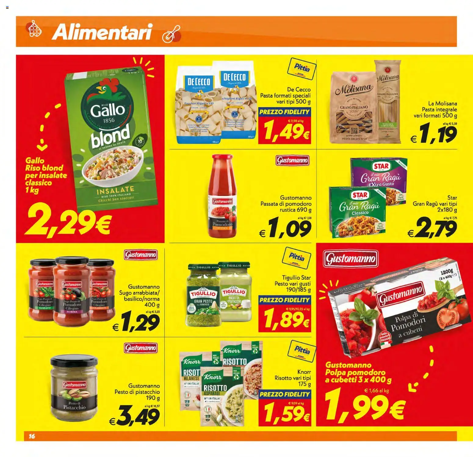 Volantino SuperConveniente del 30/06/2026 | Pagina: 16 | Prodotti: Pomodoro, Basilico, Ricotta, Penne