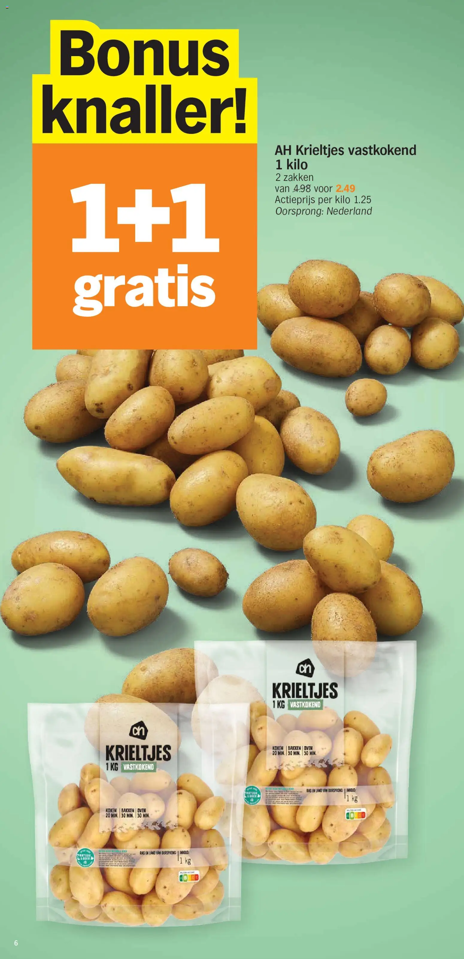 {H1} | Pagina: 6 | Producten: Krieltjes, Oven