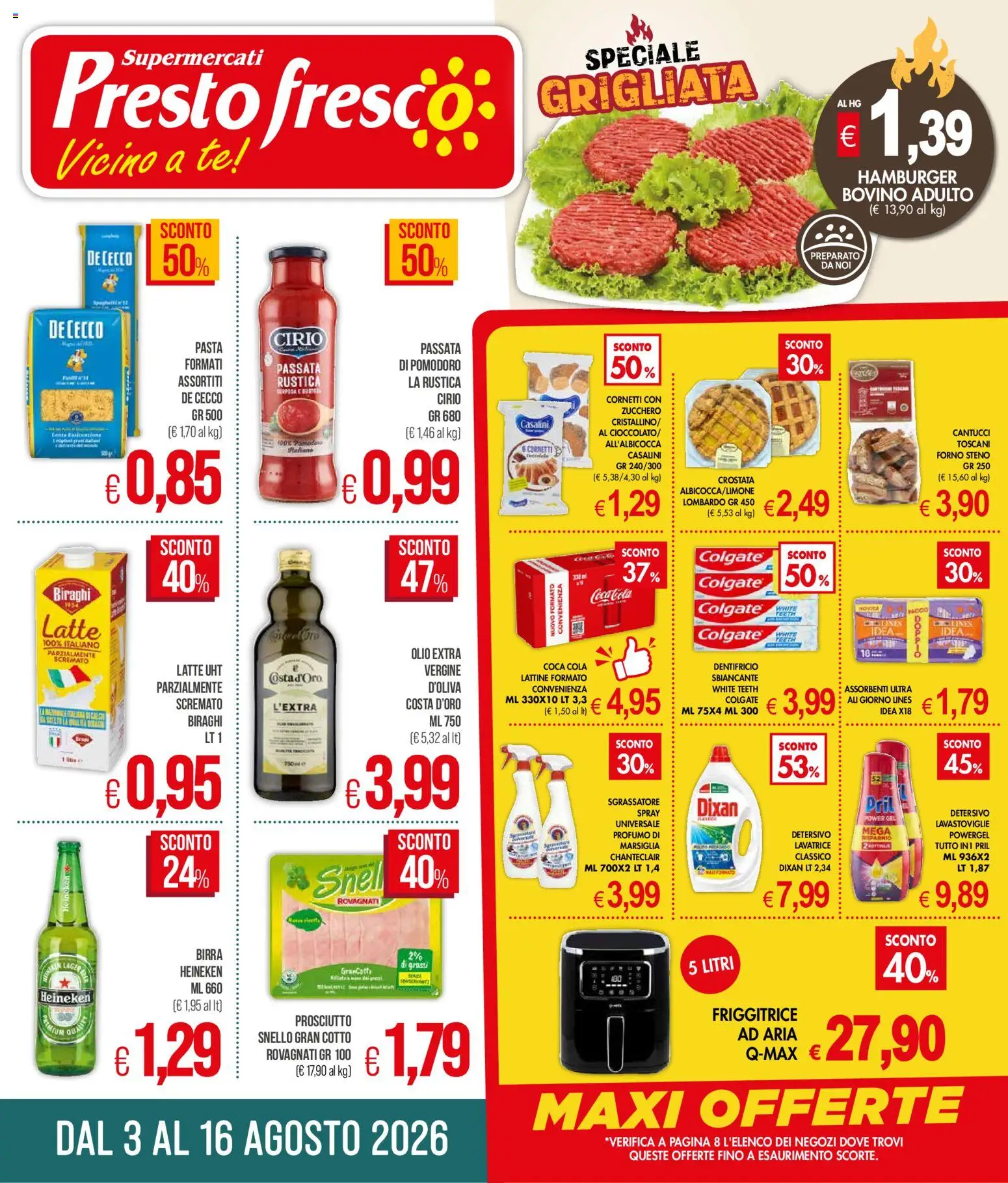 Volantino Presto Fresco del 03/08/2026 | Pagina: 1