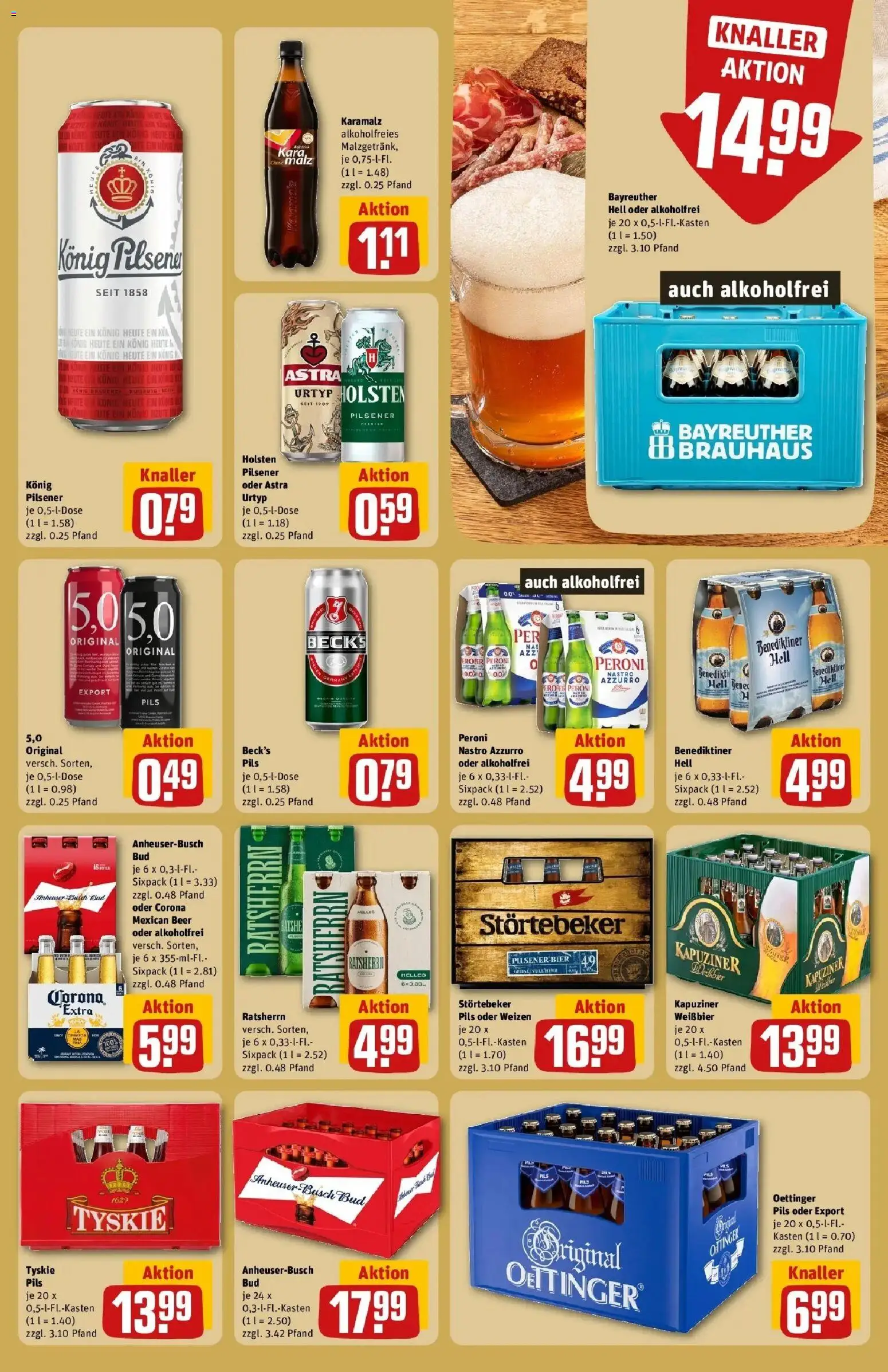 REWE Prospekt ab 28.09.2026 zum Blättern » Angebote | Seite: 25 | Produkte: Bier, Weißbier, Pils, Oettinger