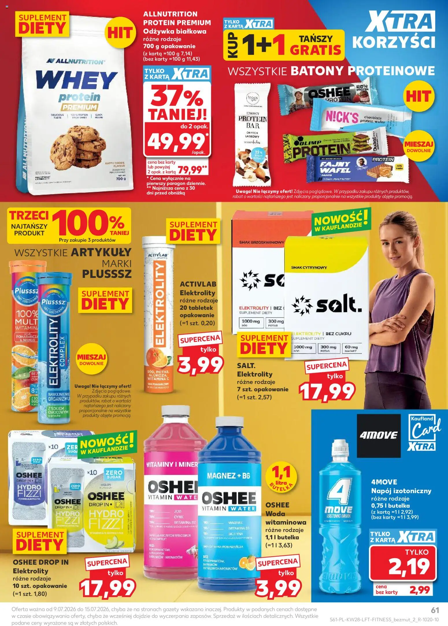 Kaufland Polsko leták od 09.07.2026 | Strana: 61 | Produkty: Karty, Protein