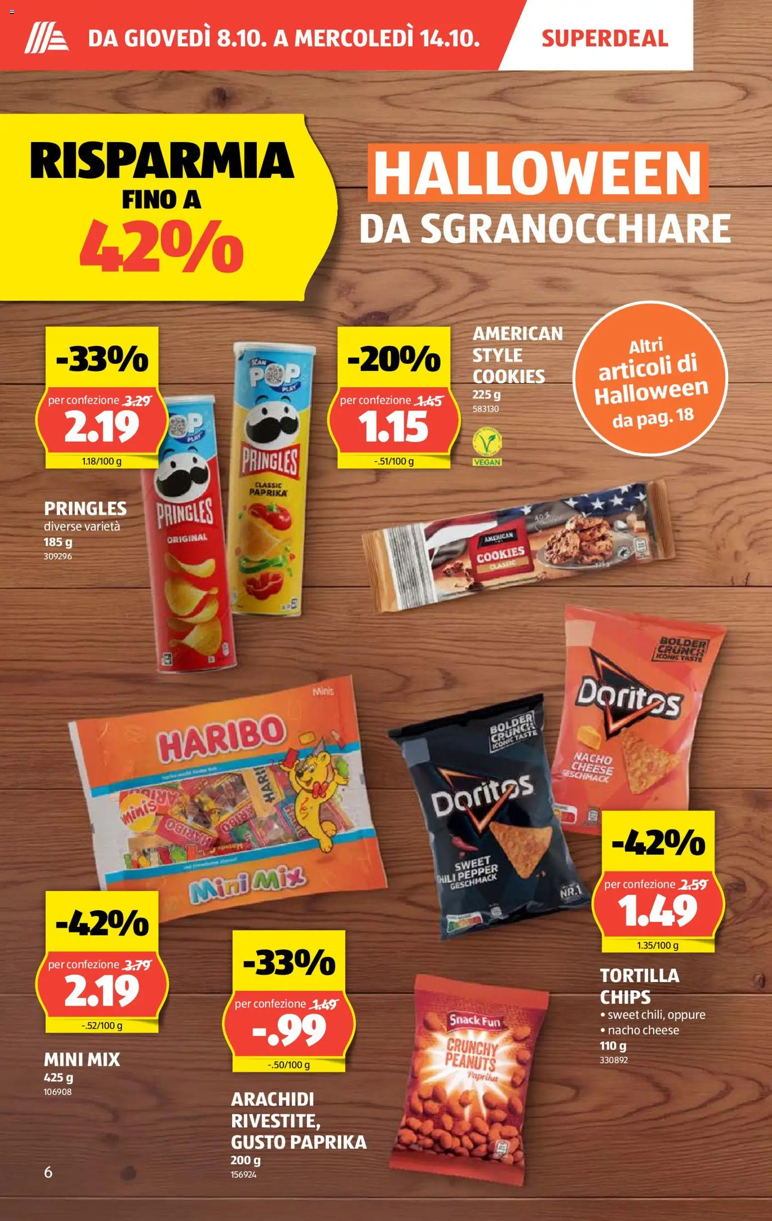 Aldi aktionen IT – gültig ab 08.10.2026 | Seite: 6 | Produkte: Paprika, Chili, Chips