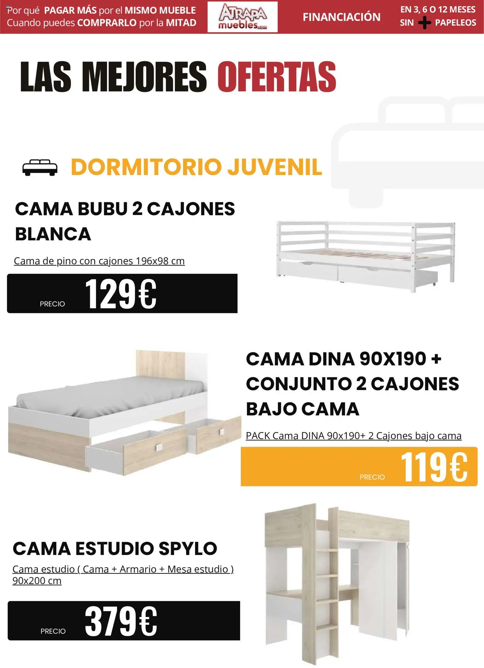 Atrapa Muebles folleto │ válido desde el 01.06.2026 | Página: 4 | Productos: Cama, Mesa, Armario