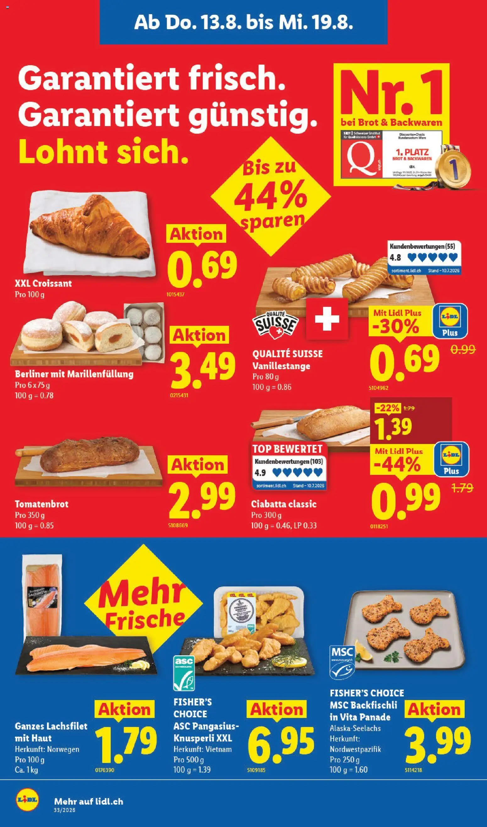 Lidl aktionen – gültig ab 13.08.2026 | Seite: 10 | Produkte: Brot, Top
