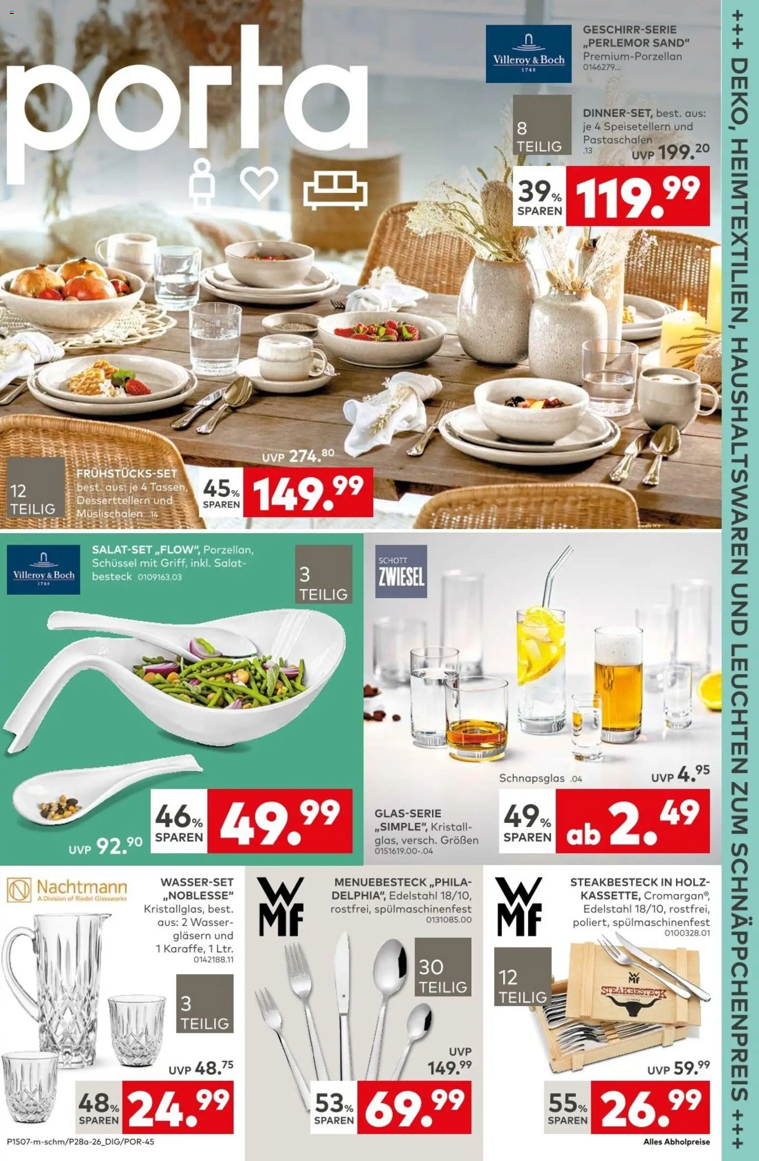 Porta! Prospekt – gültig ab 11.08.2026 | Seite: 1 | Produkte: Wasser, Salat