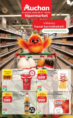 Auchan Hazai termék ajánlatok - amely érvényes a következő dátumtól: 2026.08.21.