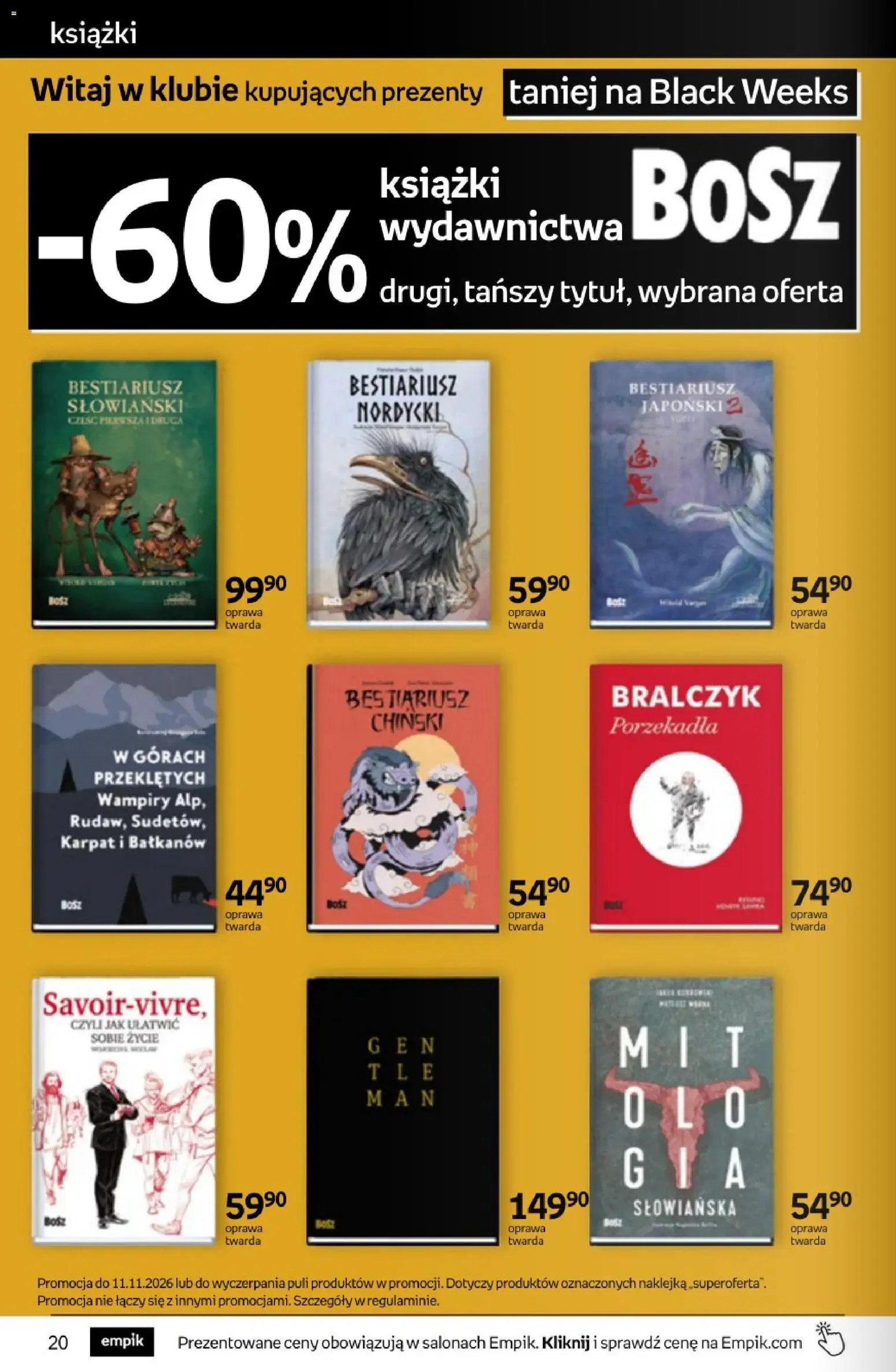 Empik Black Weeks od 28.10.2026 | Strona: 20 | Produkty: Książki