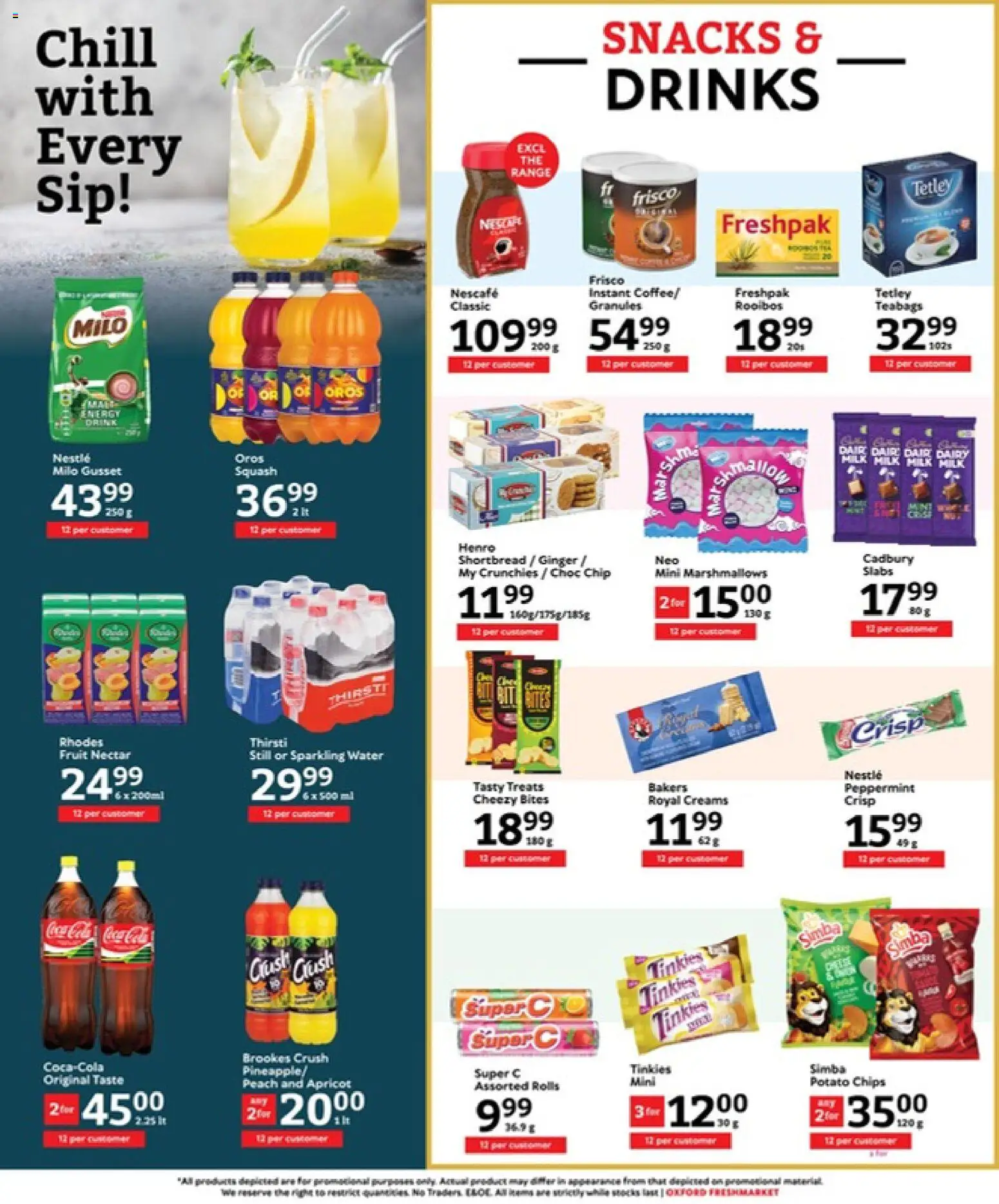New Oxford Freshmarket catalogue – valid from 06.05.2026 | Page: 10 | Products: BB cream, Snacks, Chips, Peach