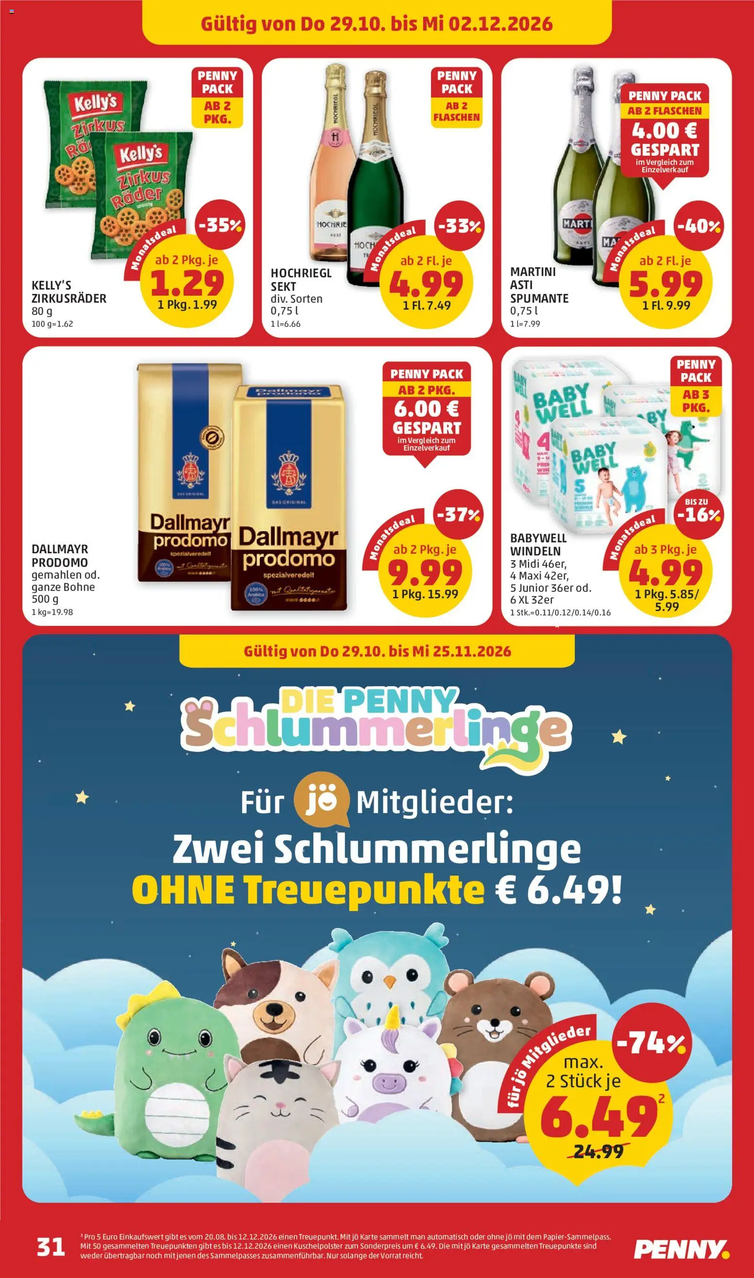 Penny Markt Flugblatt gültig ab 29.10.2026 | Seite: 31 | Produkte: Windeln, Bohne