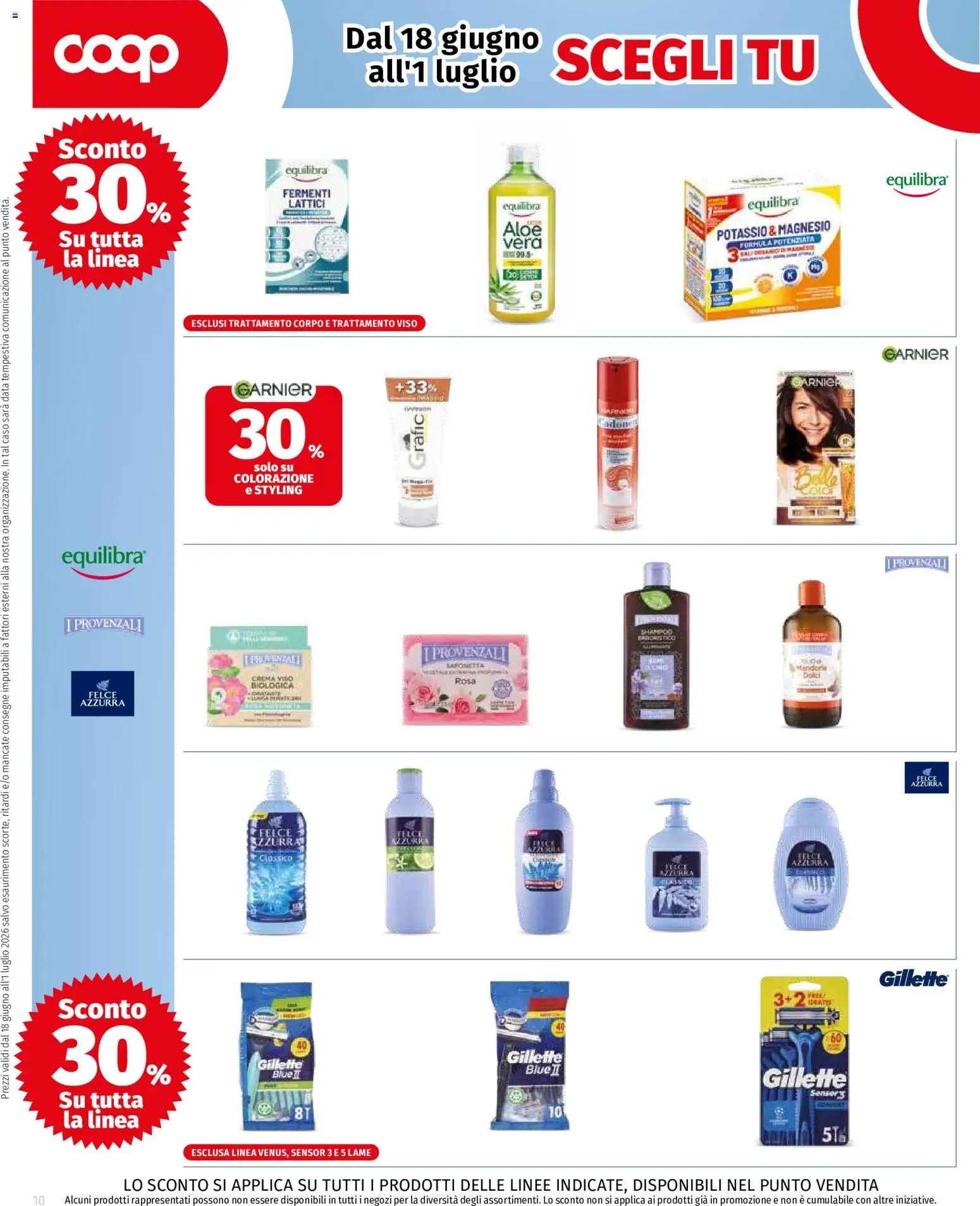 Volantino COOP del 18.06.2026 | Pagina: 10 | Prodotti: Crema, Crema viso, Data
