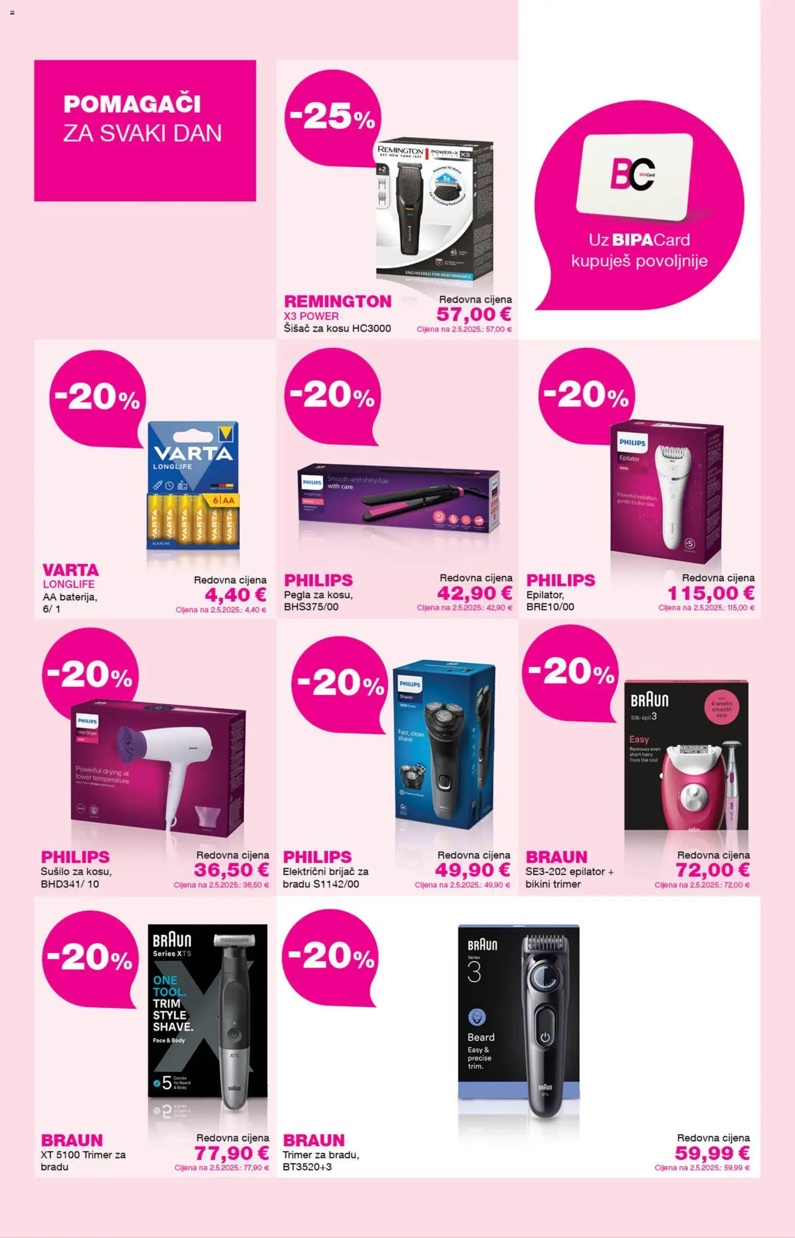 Bipa katalog | vrijedi od 01.07.2026 | Stranica: 10 | Proizvodi: Pegla, Epilator, Brijač, Trimer
