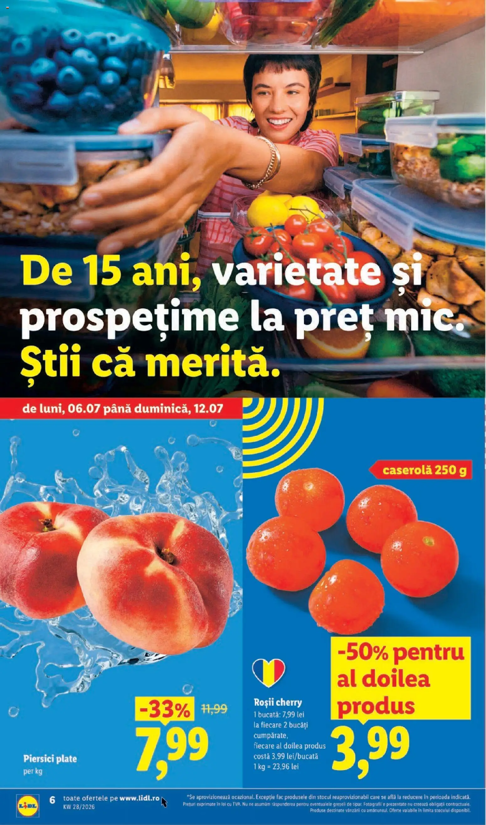 Noul catalog Lidl – valabil de la 06.07.2026 | Pagină: 6 | Produse: Roșii